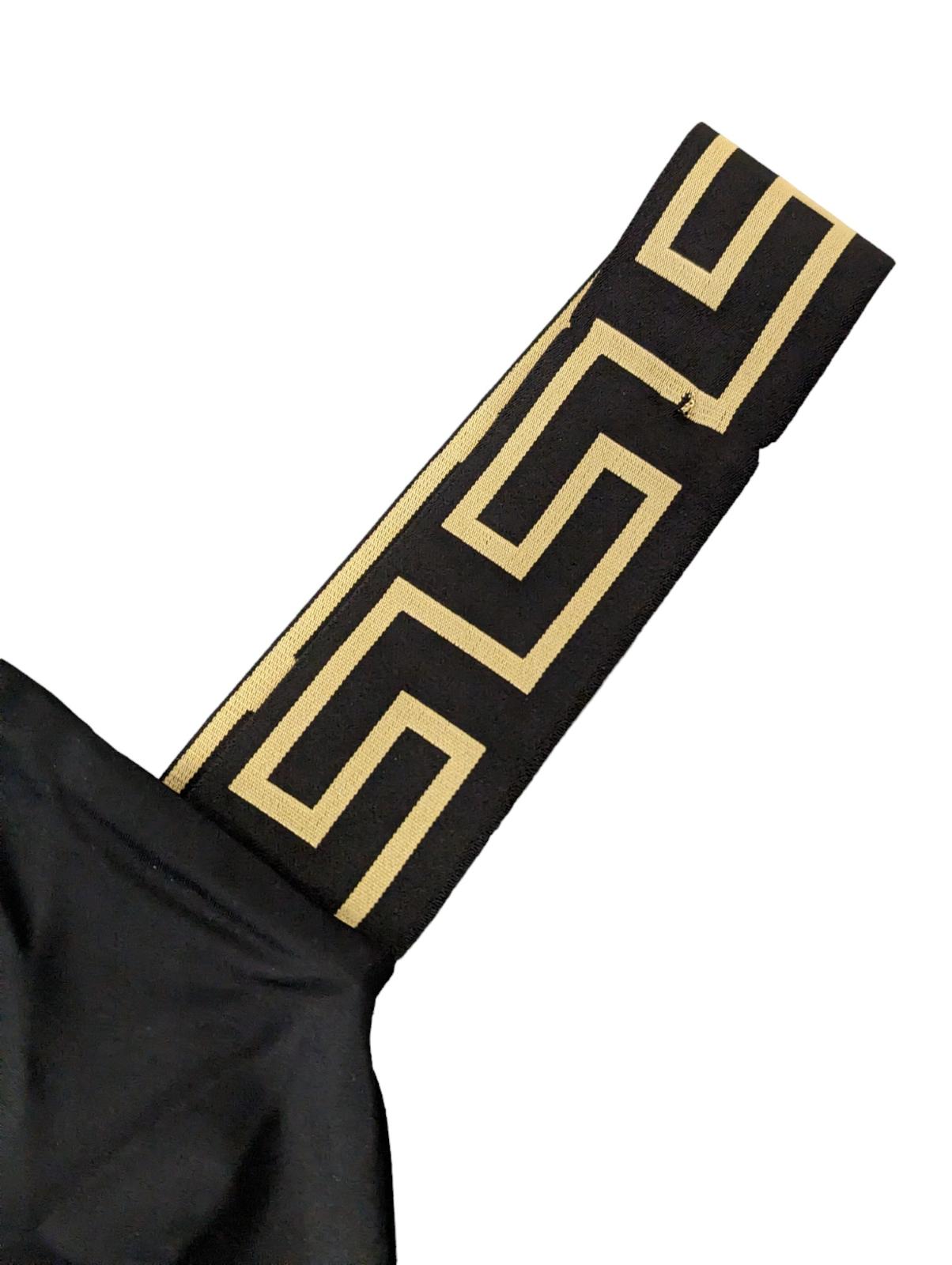 VERSACE Swimming Costumes Black Ladies Swimsuit Classic 1 Piece L NEW RRP 235