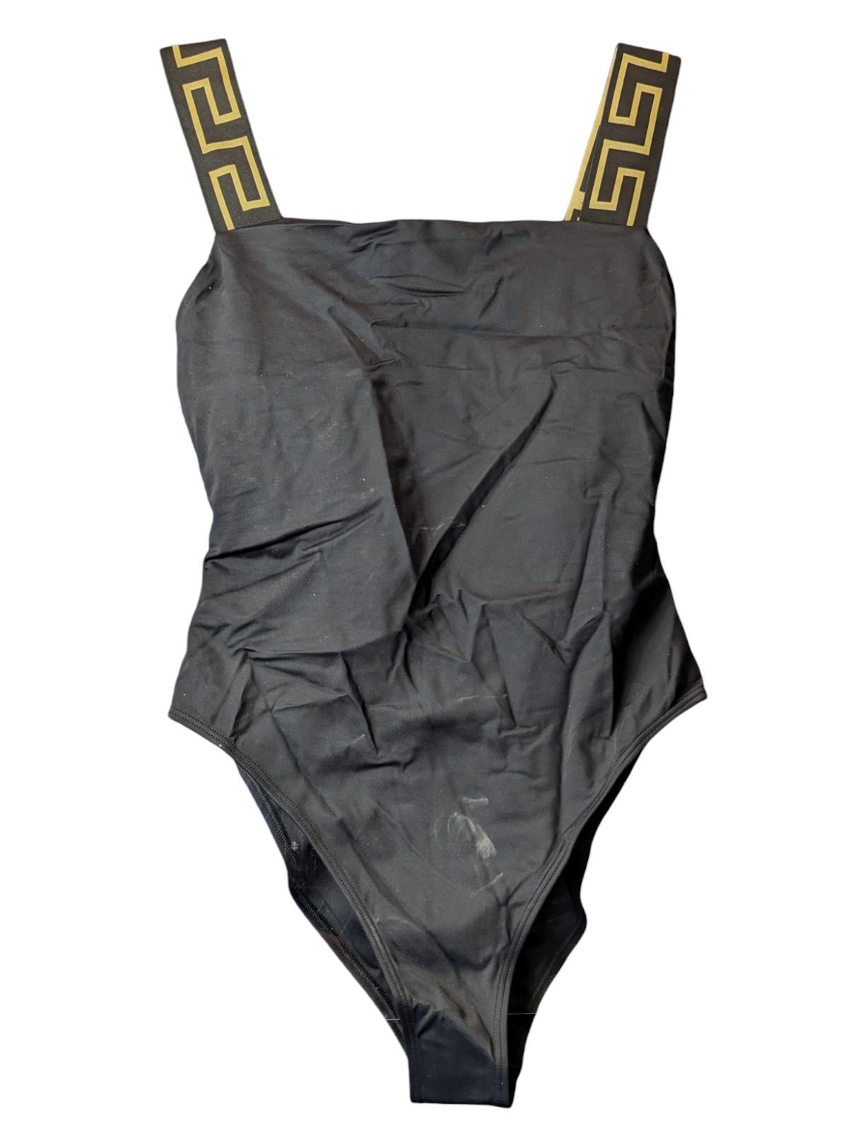 VERSACE Swimming Costumes Black Ladies Swimsuit Classic One Piece L NEW RRP 235