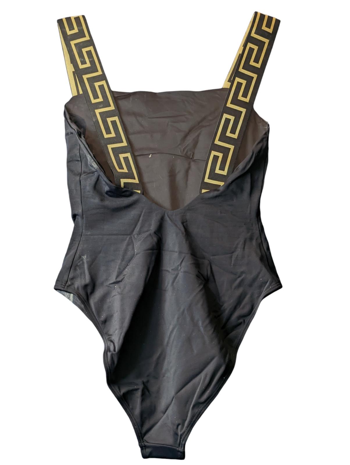 VERSACE Swimming Costumes Black Ladies Swimsuit Classic One Piece L NEW RRP 235