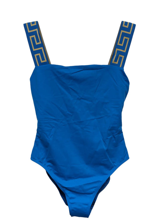 VERSACE Swimming Costume Blue Ladies Swimsuit One Piece Vita L NEW RRP 235