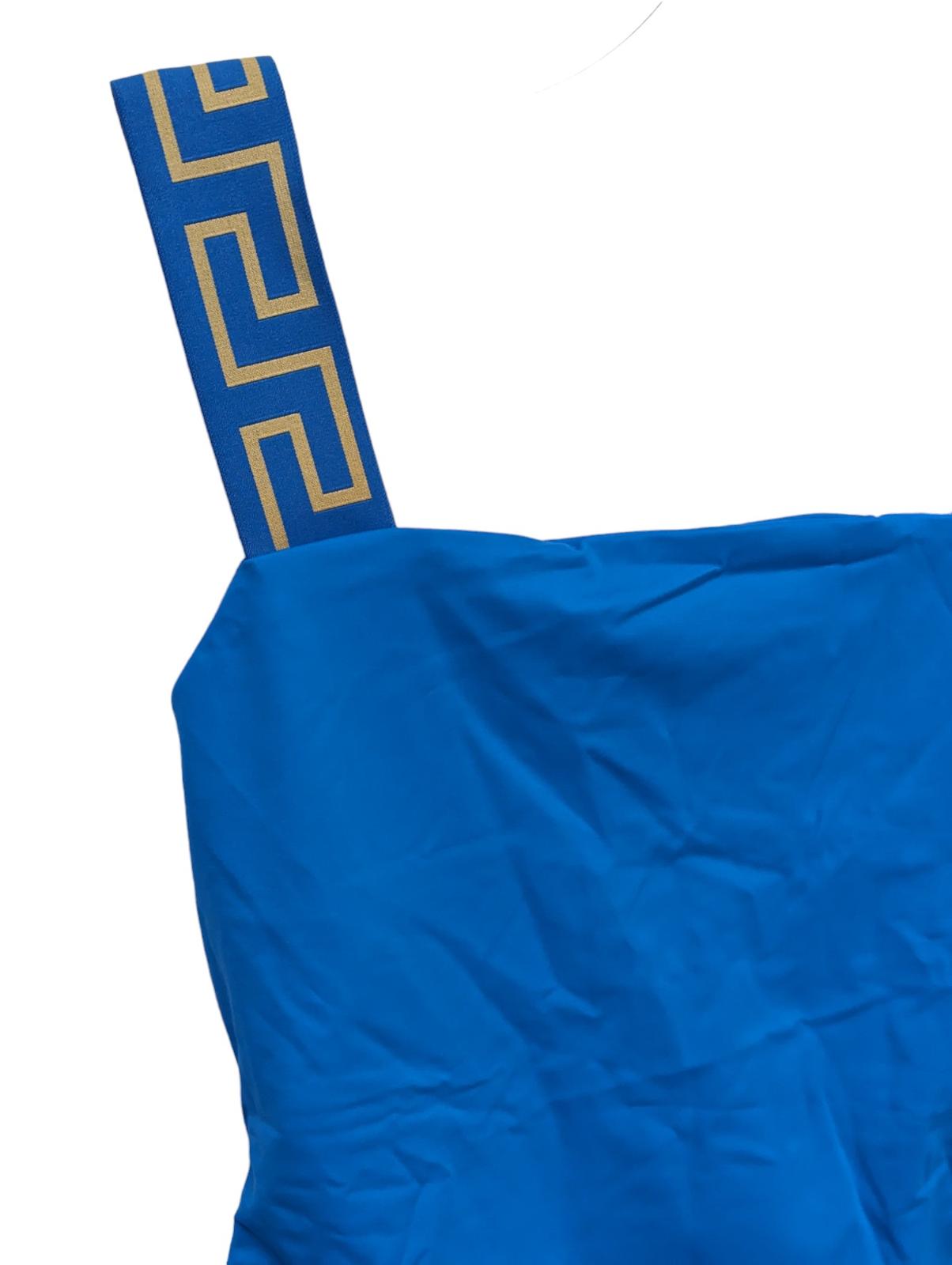VERSACE Swimming Costume Blue Ladies Swimsuit One Piece Vita L NEW RRP 235