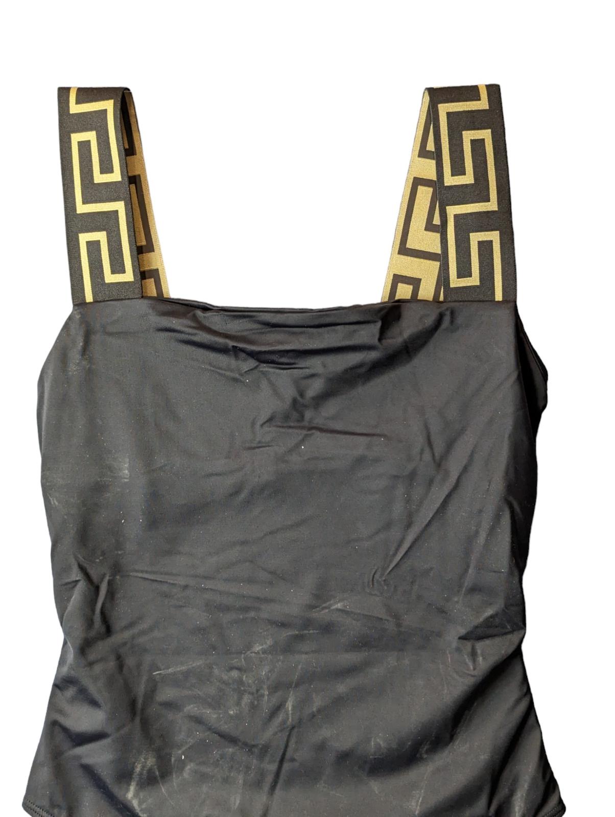 VERSACE Swimming Costume Black Ladies Classic One Piece Vita L NEW RRP 235