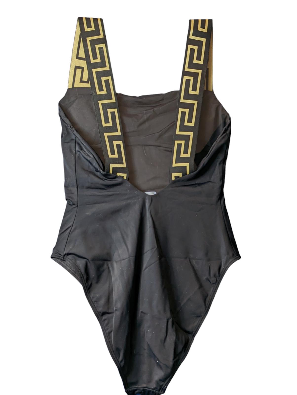 VERSACE Swimming Costume Black Ladies Classic One Piece Vita L NEW RRP 235