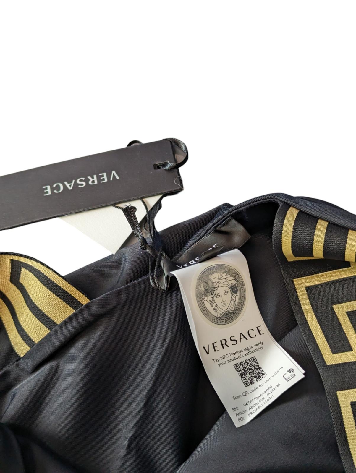 VERSACE Swimming Costumes Black Ladies Swimsuit Classic Vita L NEW RRP 235
