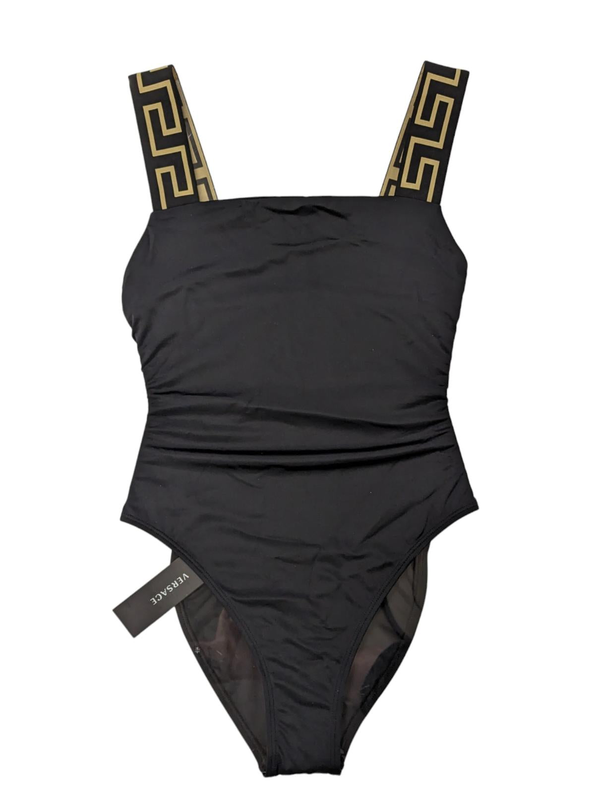 VERSACE Swimming Costumes Black Ladies Swimsuit One Piece Vita XS NEW RRP 235