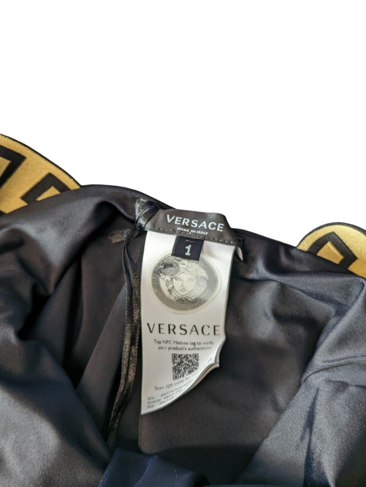 VERSACE Swimming Costumes Black Ladies Swimsuit One Piece Vita XS NEW RRP 235