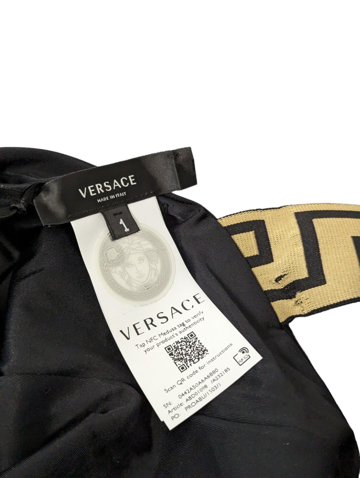 VERSACE Swimming Costumes Black Swimsuit Classic Halter Neck Vita XS NEW RRP 235