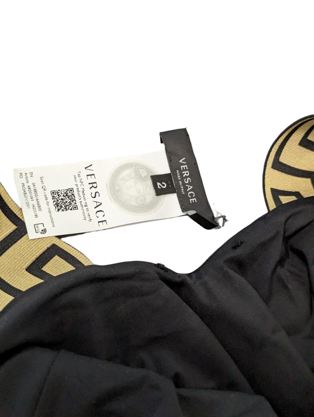 VERSACE Swimming Costume Black Swimsuit One Piece Vita S NEW RRP 235