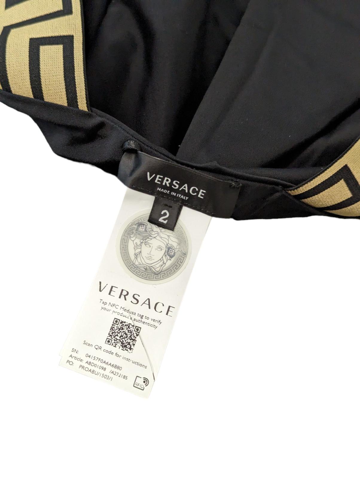 VERSACE Swimming Costume Ladies Swimsuit One Piece Black Vita S NEW RRP 235