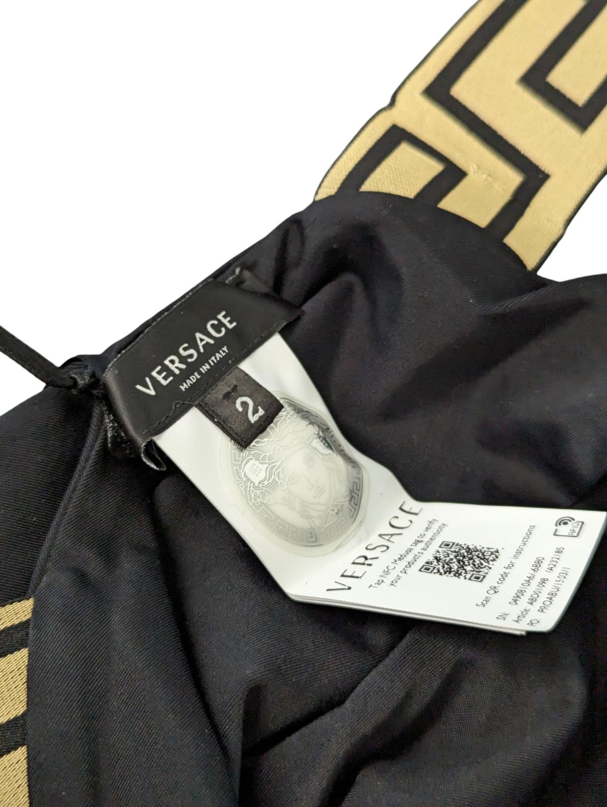 VERSACE Swimming Costume Black Ladies Classic One Piece Vita S NEW RRP 235