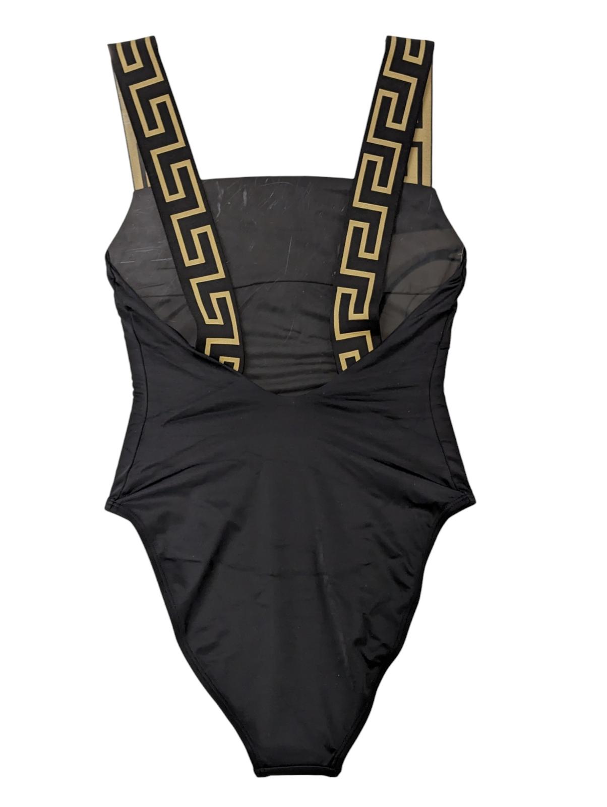 VERSACE Swimming Costumes Black Swimsuit Classic One Piece Vita S NEW RRP 235