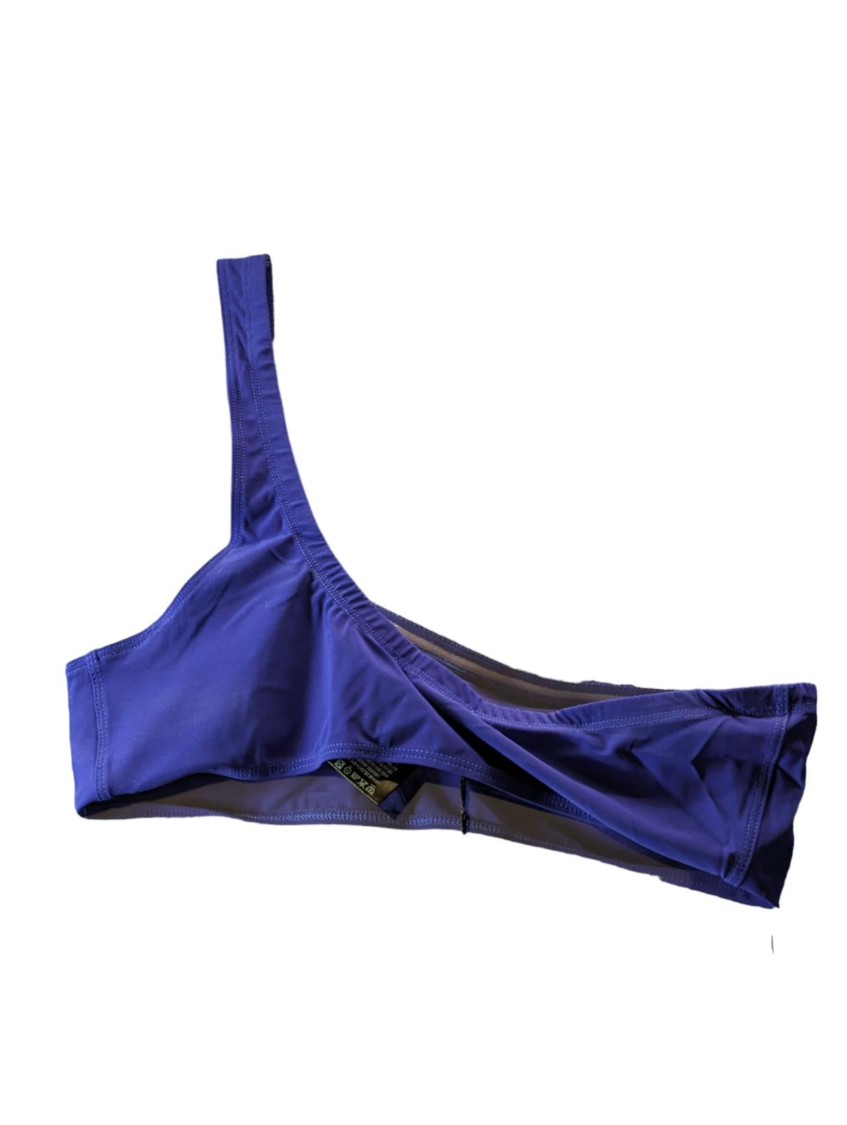 ISABEL MARANT Bikini Tops Blue Salome Asymmetric One Shoulder UK8 NEW RRP 80