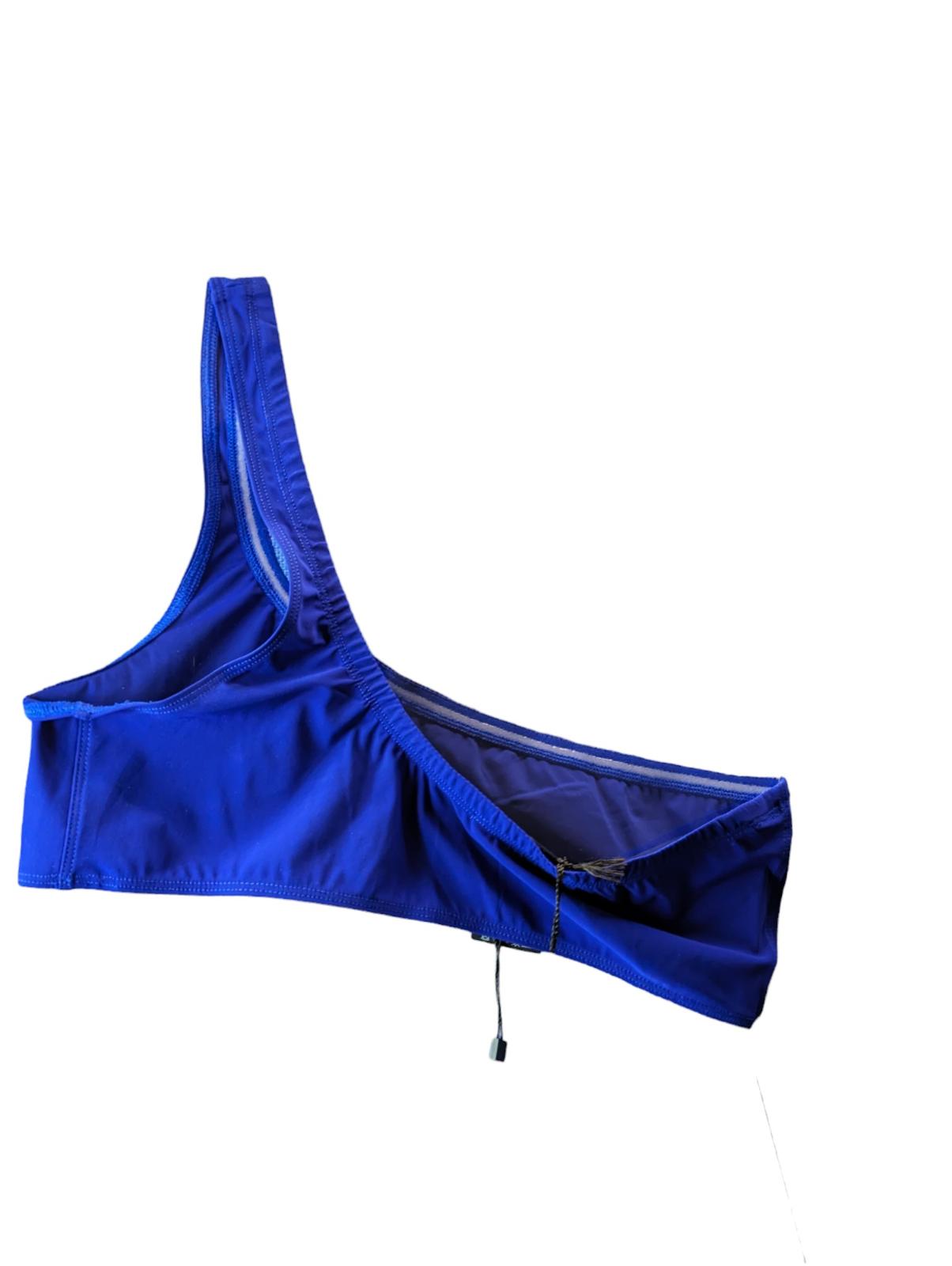 ISABEL MARANT Bikini Tops Blue Salome Asymmetric One Shoulder UK 10 NEW RRP 80