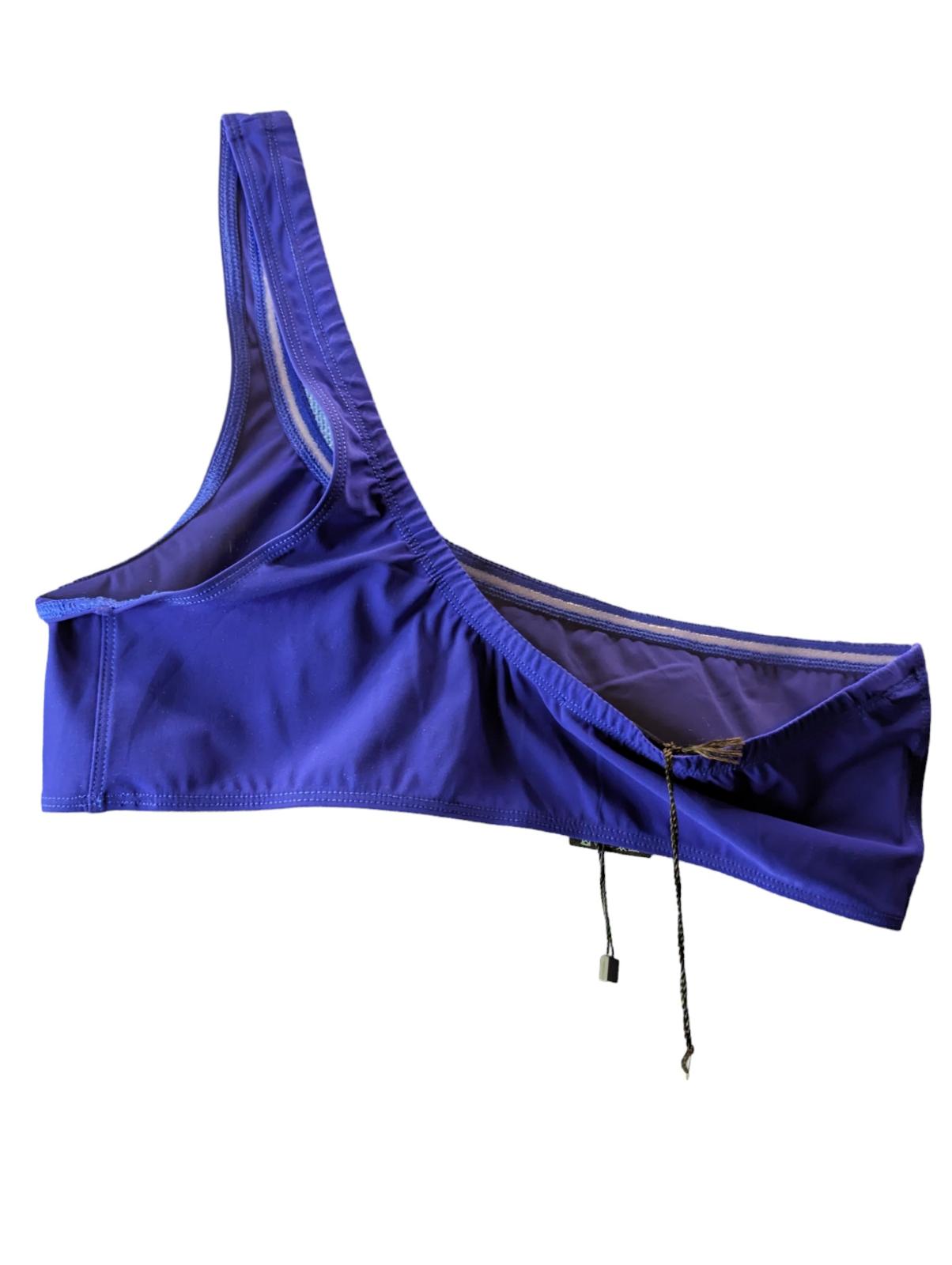 ISABEL MARANT Bikini Tops Blue Salome Asymmetric One Shoulder UK 10 NEW RRP 80