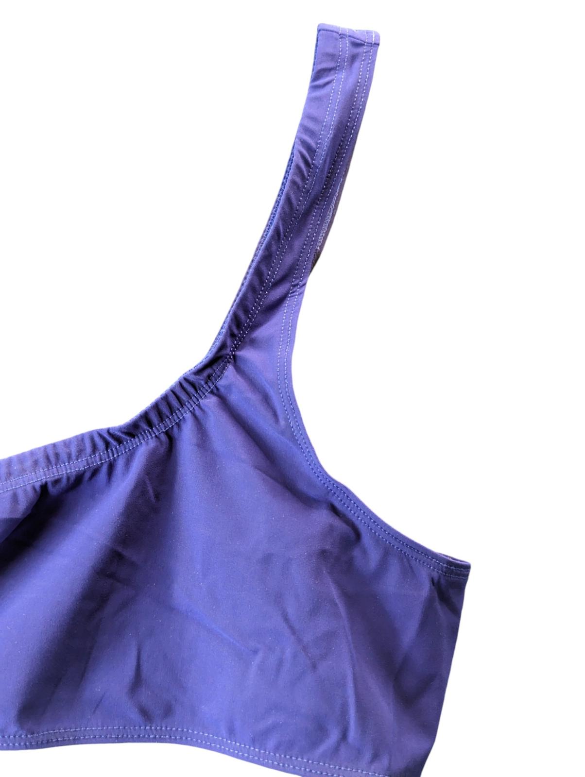 ISABEL MARANT Bikini Bottoms Blue Sackett One Shoulder Strap UK10 NEW RRP 80