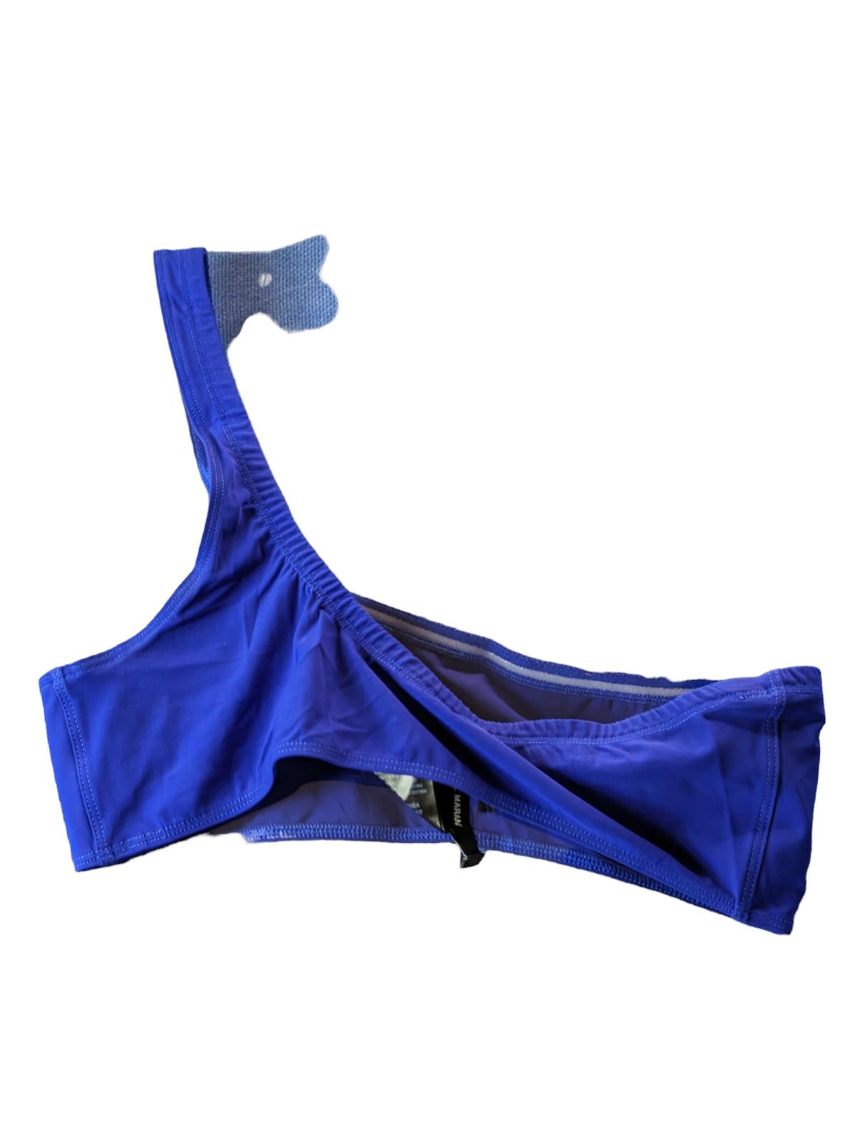 ISABEL MARANT Bikini Bottoms Blue Sackett One Shoulder Strap UK10 NEW RRP 80