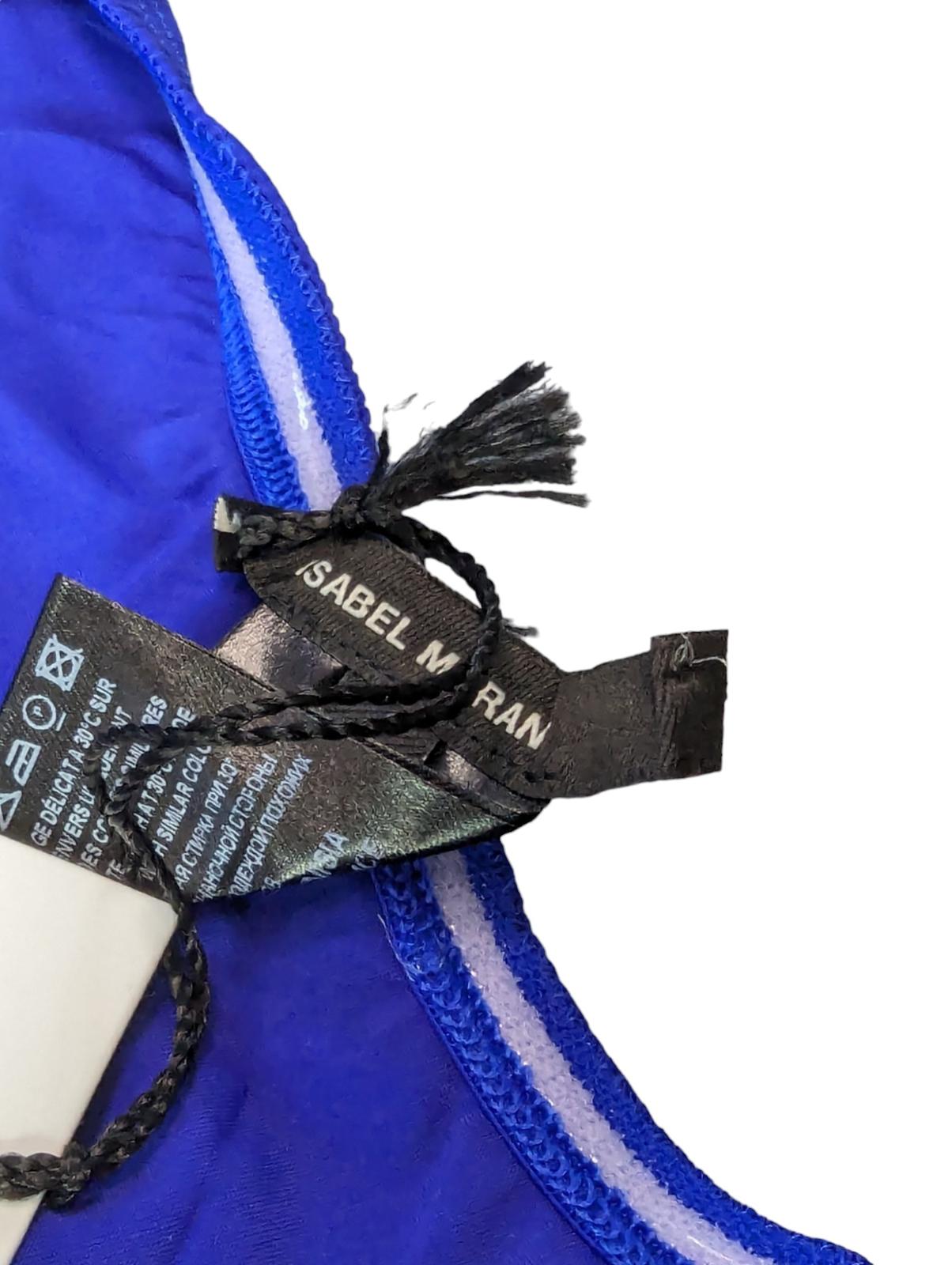 ISABEL MARANT Bikini Bottoms Blue Sackett One Shoulder Strap UK10 NEW RRP 80