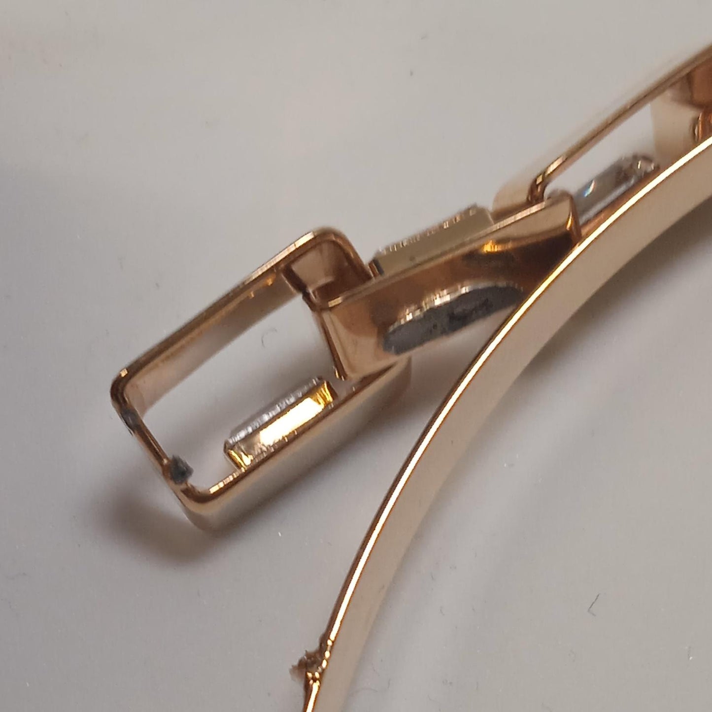 ROSANTICA Yellow Gold Plated Square Link Crystal Headband NEW RRP280