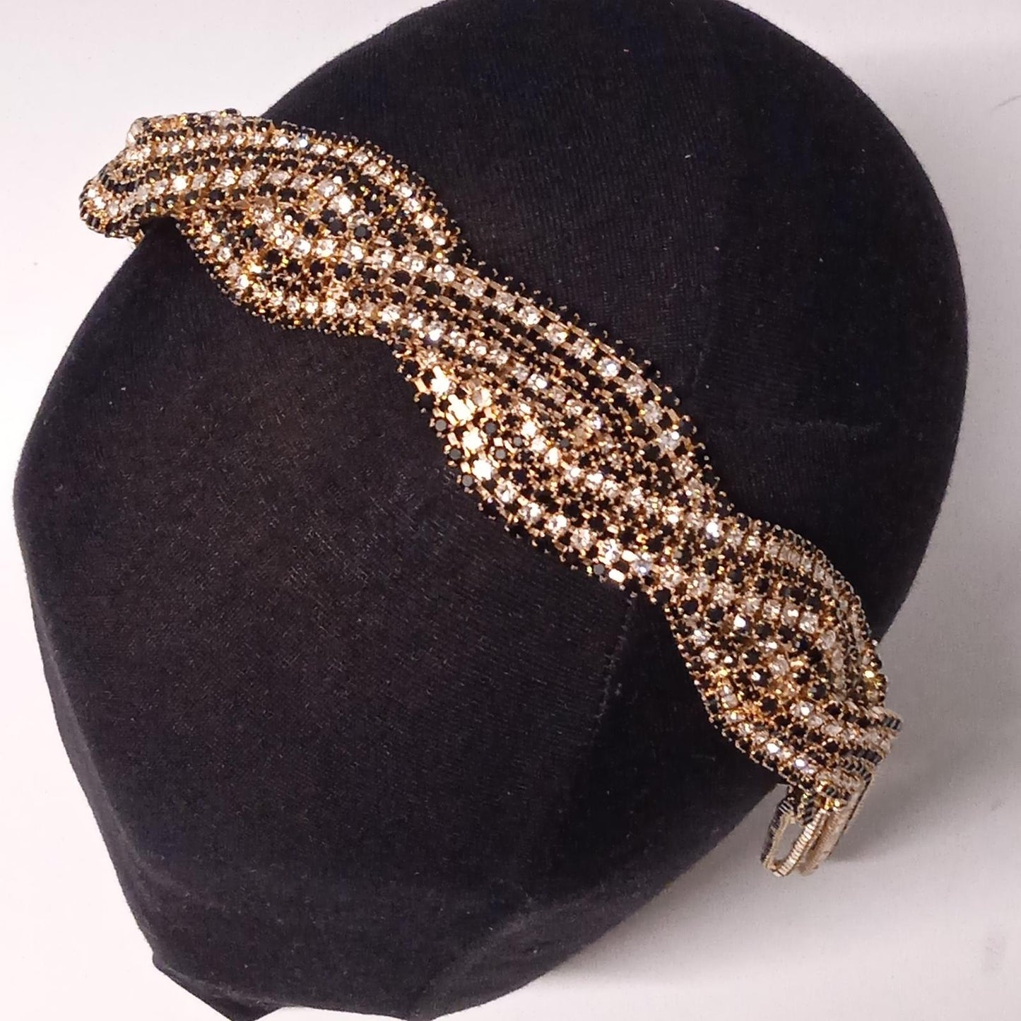 ROSANTICA Twisted Crystal Chevron Yellow Gold Plated Headband NEW RRP280