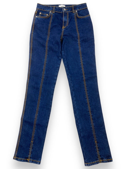 GANNI DENIM JEANS EMBROIDERED - W27 L32