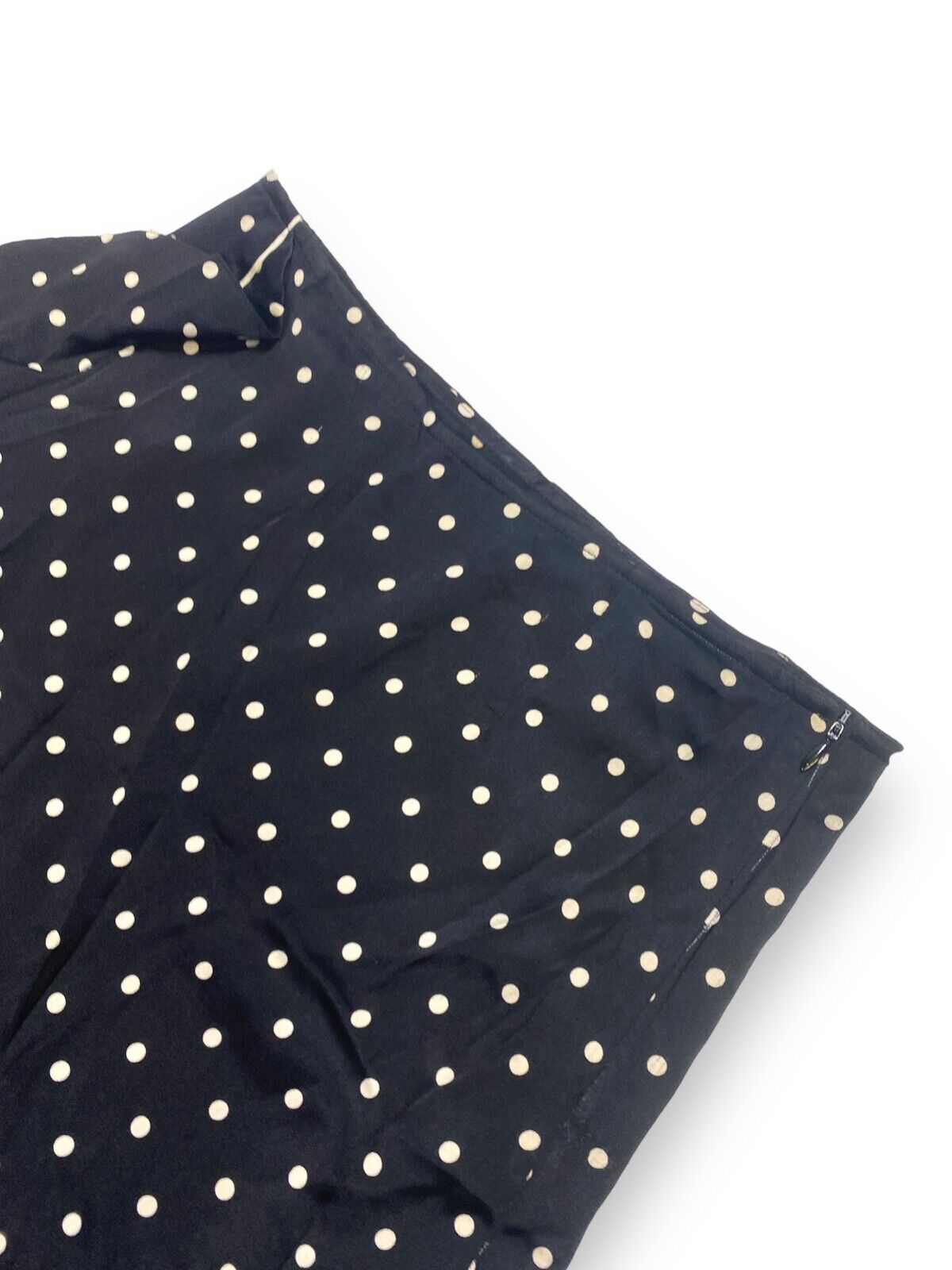 GANNI SS18 SILK SKIRT - SIZE 36 - BLACK POLKA DOT PRINT