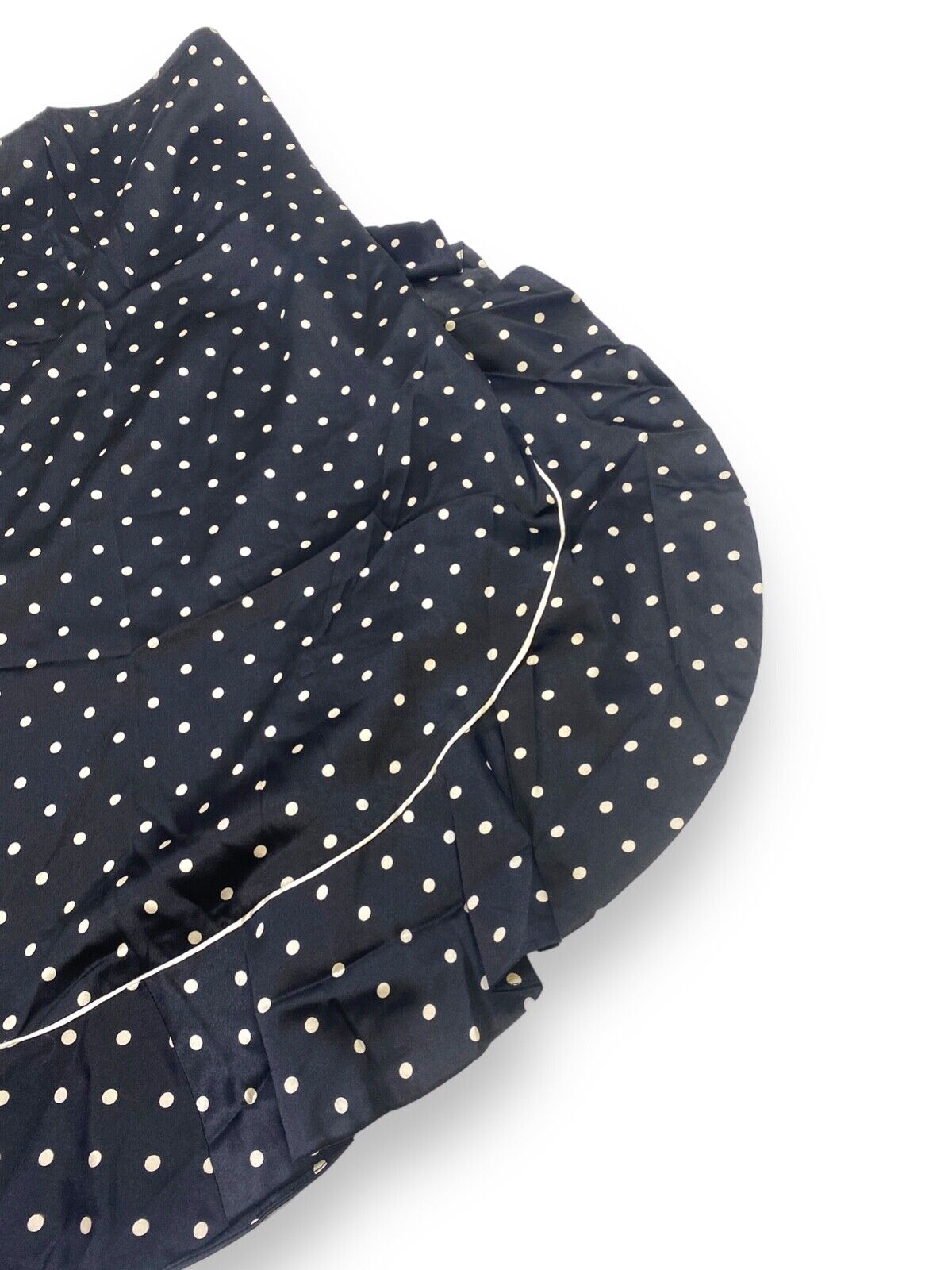 GANNI SS18 SILK SKIRT - SIZE 36 - BLACK POLKA DOT PRINT