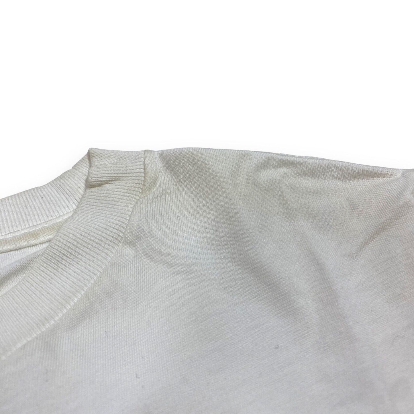 GANNI GLITTER COTTON SS T SHIRT - EXTRA SMALL - WHITE
