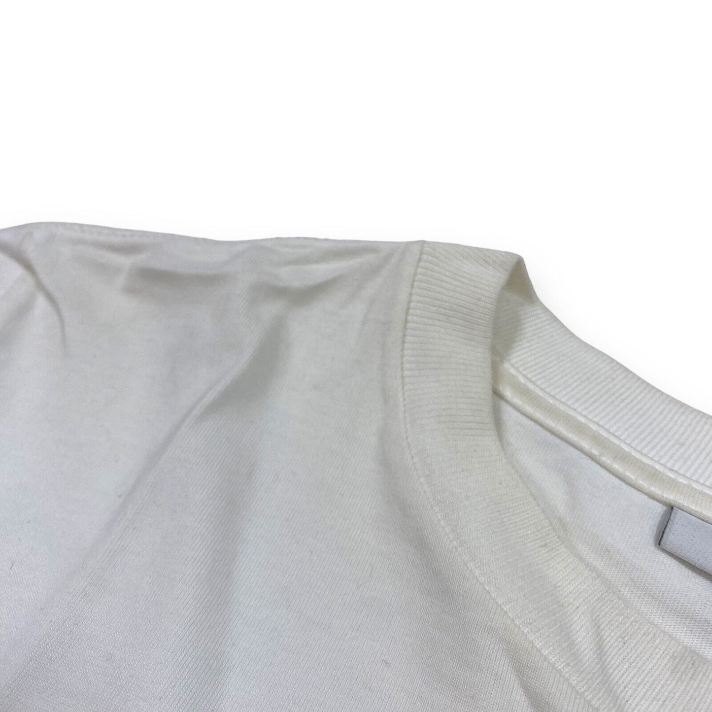 GANNI GLITTER COTTON SS T SHIRT - EXTRA SMALL - WHITE