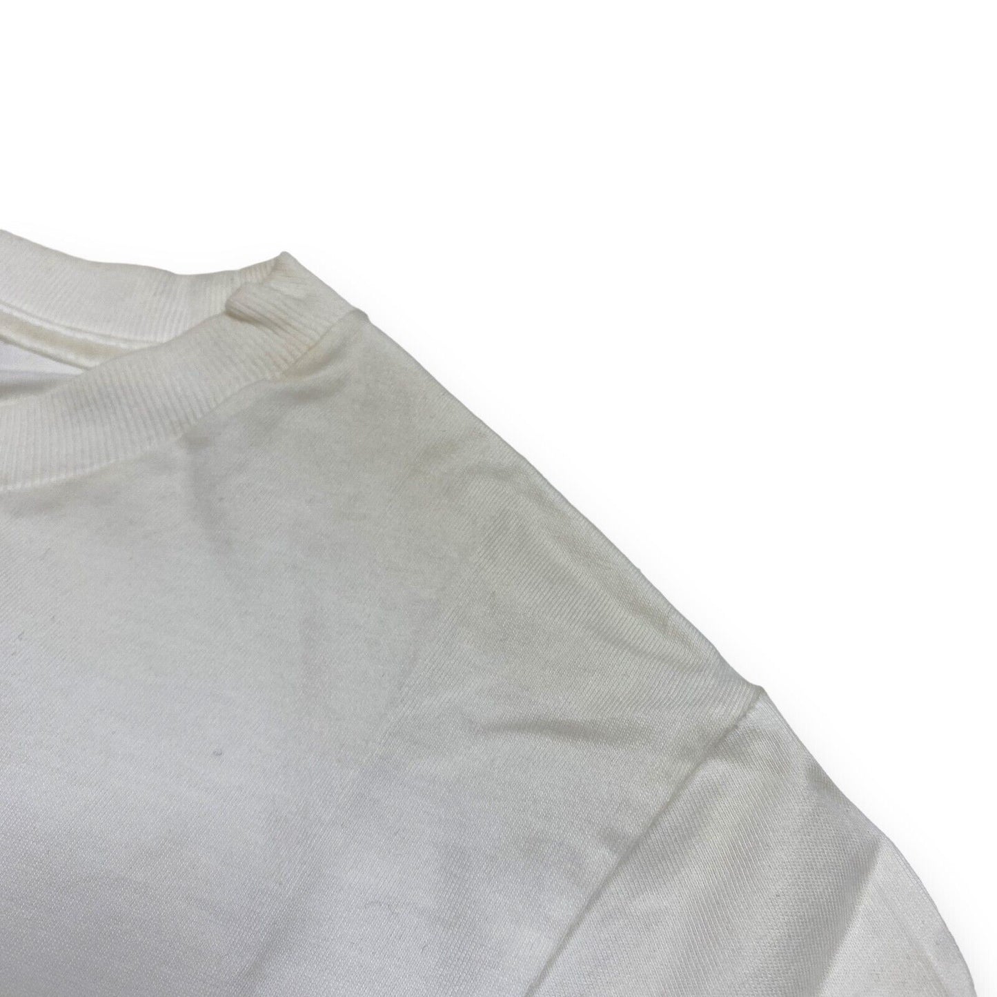 GANNI GLITTER COTTON SS T SHIRT - EXTRA SMALL - WHITE