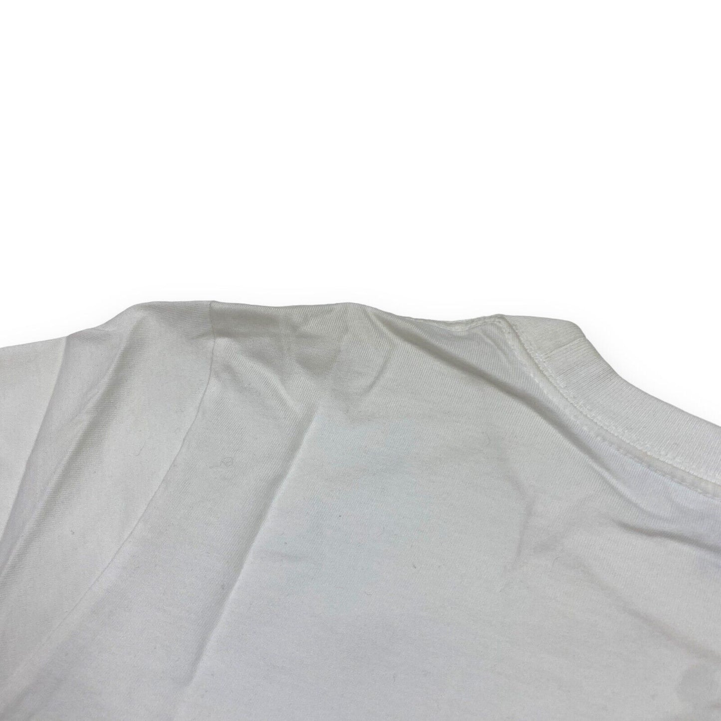 GANNI GLITTER COTTON SS T SHIRT - EXTRA SMALL - WHITE