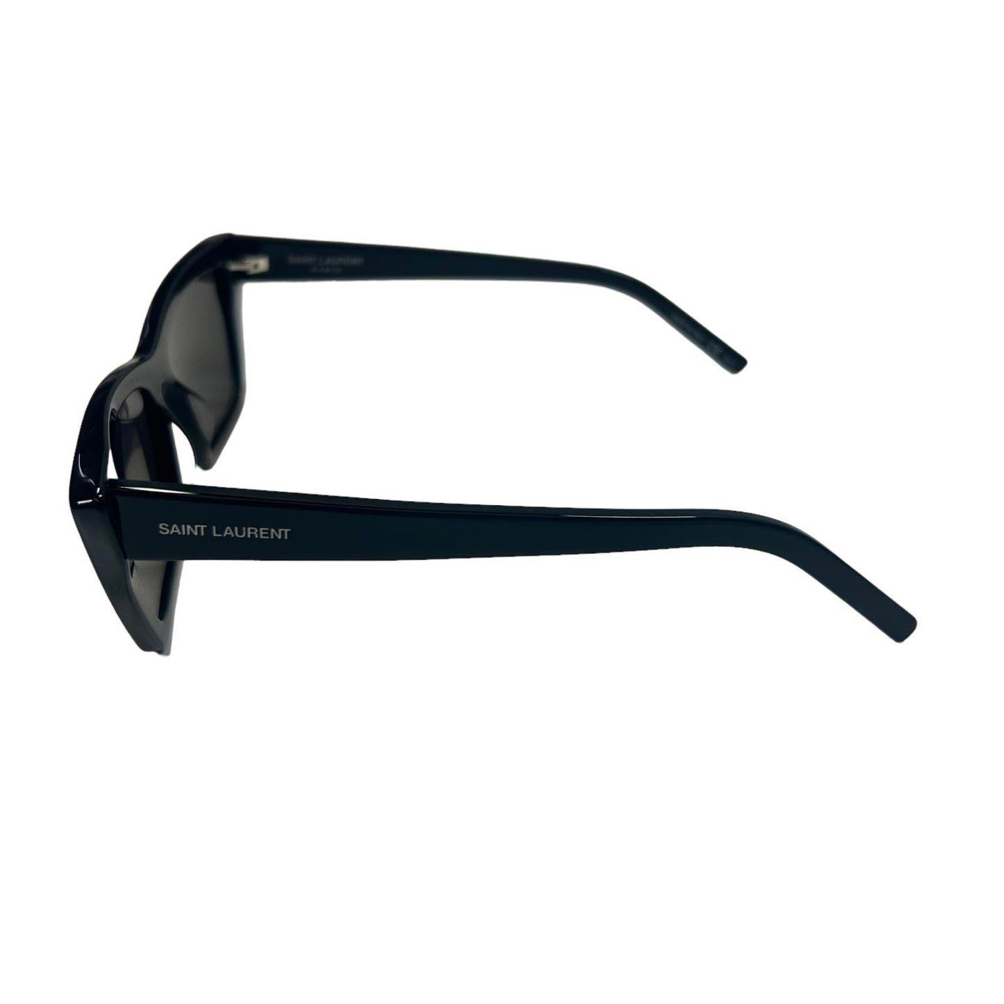 SAINT LAURENT MICA UNISEX SL276 CAT EYE ACETATE SQUARE SUNGLASSES  - BLACK - NEW