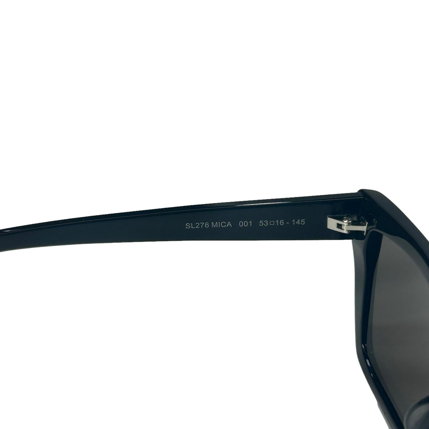 SAINT LAURENT MICA UNISEX SL276 CAT EYE ACETATE SQUARE SUNGLASSES  - BLACK - NEW