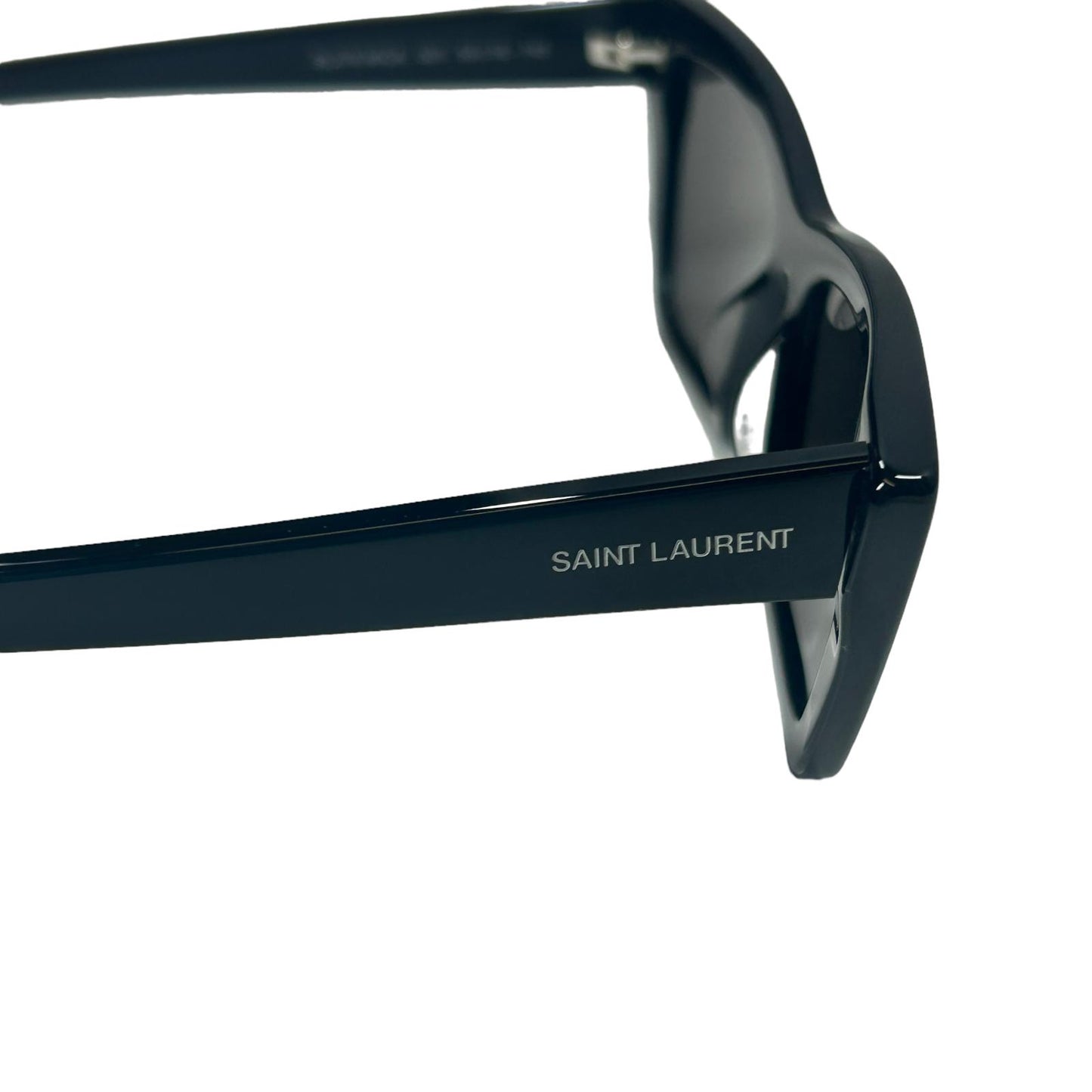 SAINT LAURENT MICA UNISEX SL276 CAT EYE ACETATE SQUARE SUNGLASSES  - BLACK - NEW