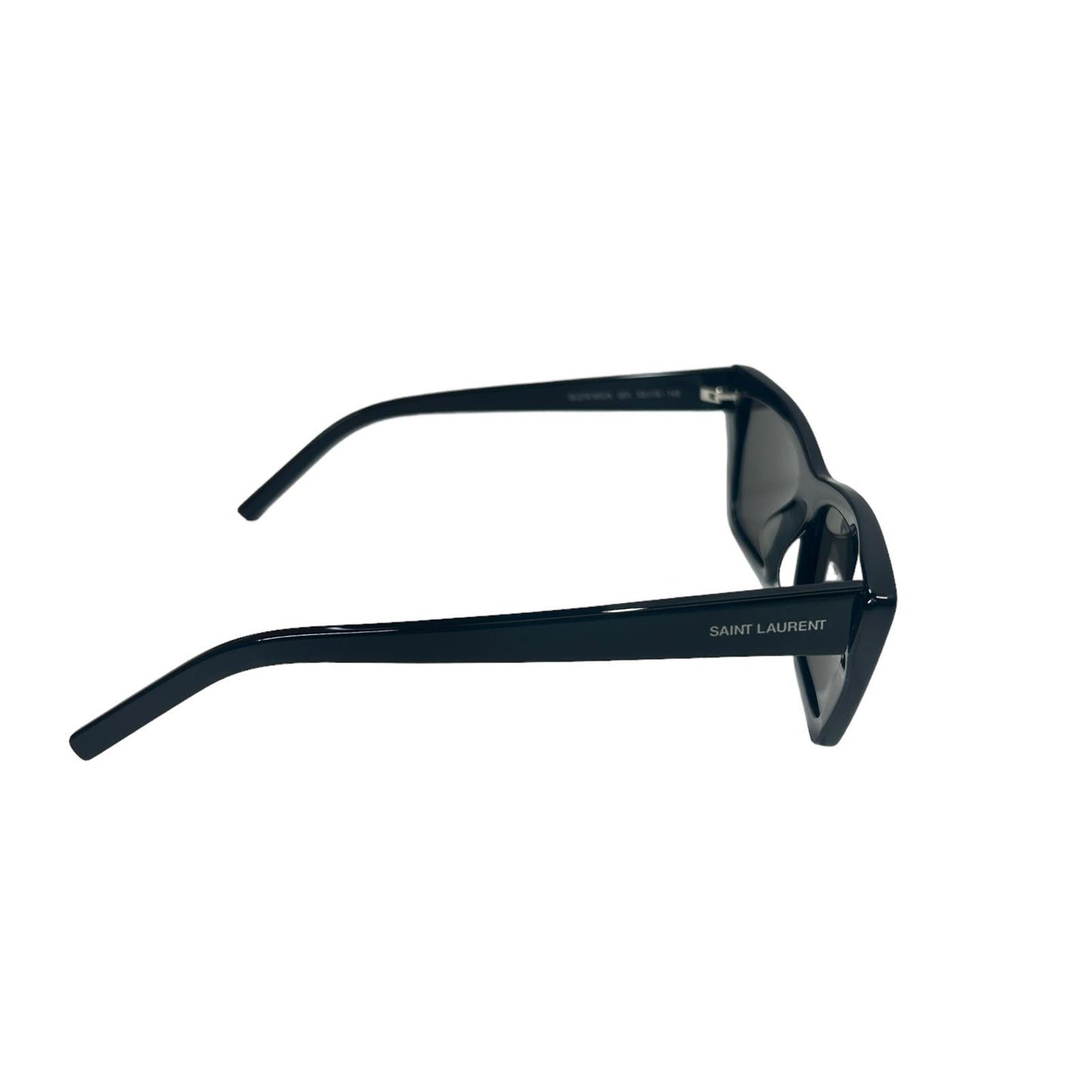 SAINT LAURENT MICA UNISEX SL276 CAT EYE ACETATE SQUARE SUNGLASSES  - BLACK - NEW