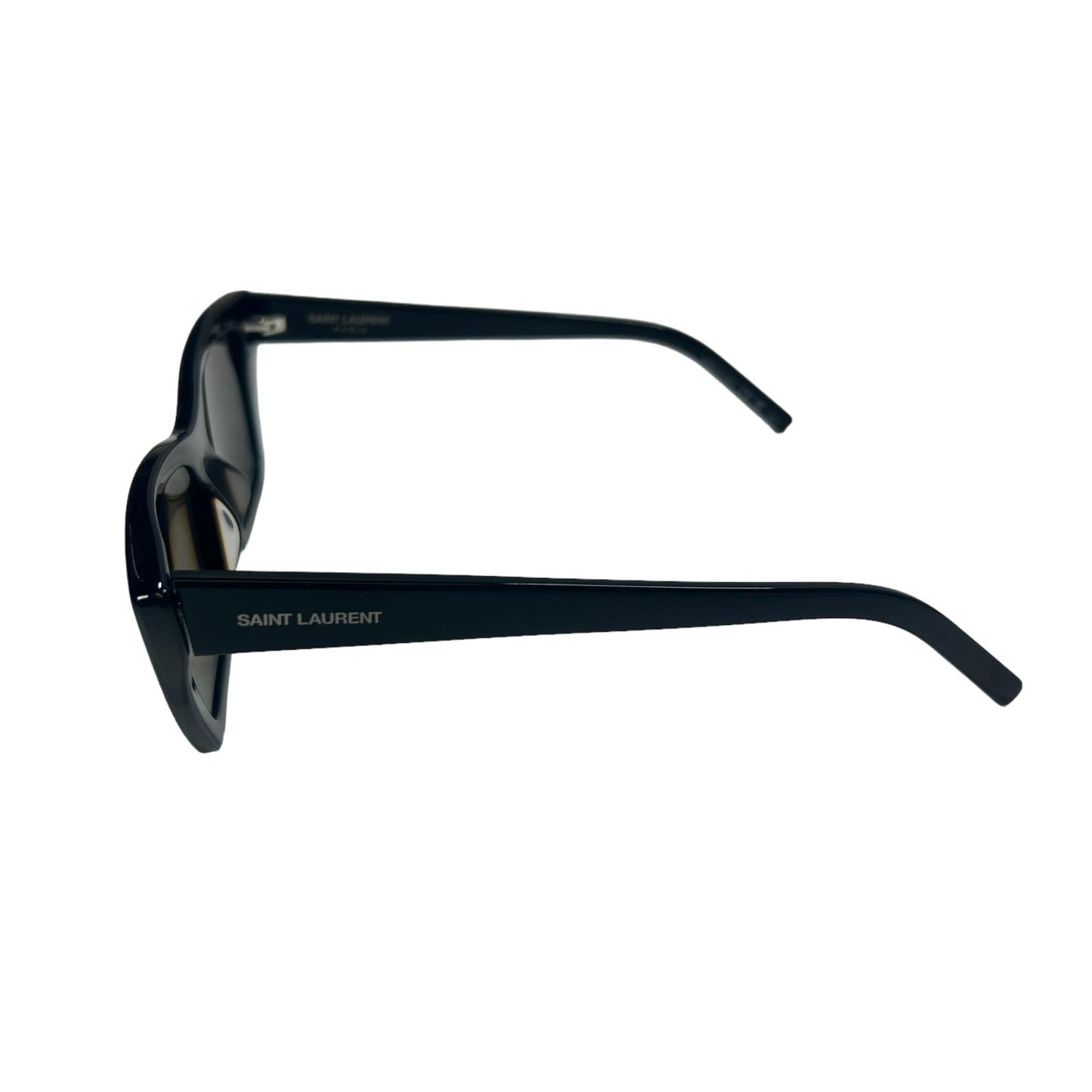 SAINT LAURENT MICA UNISEX SL276 CAT EYE ACETATE SQUARE SUNGLASSES BLACK 1 NEW