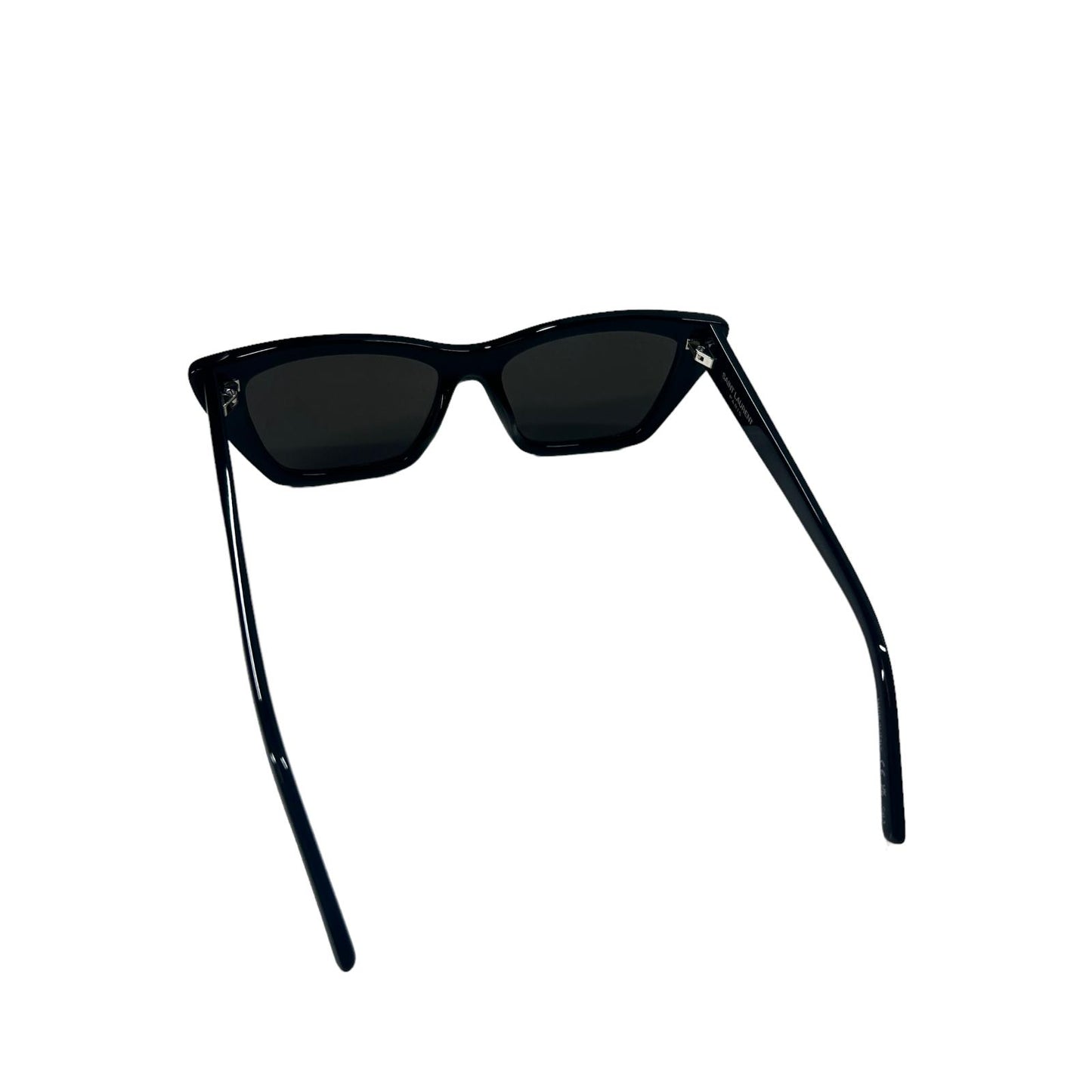 SAINT LAURENT MICA UNISEX SL276 CAT EYE ACETATE SQUARE SUNGLASSES BLACK 1 NEW