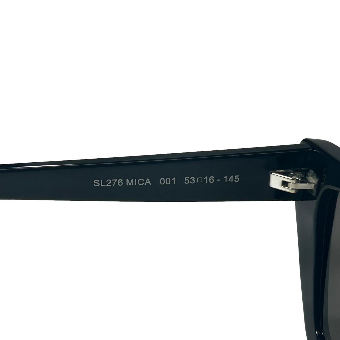 SAINT LAURENT MICA UNISEX SL276 CAT EYE ACETATE SQUARE SUNGLASSES BLACK 2 NEW