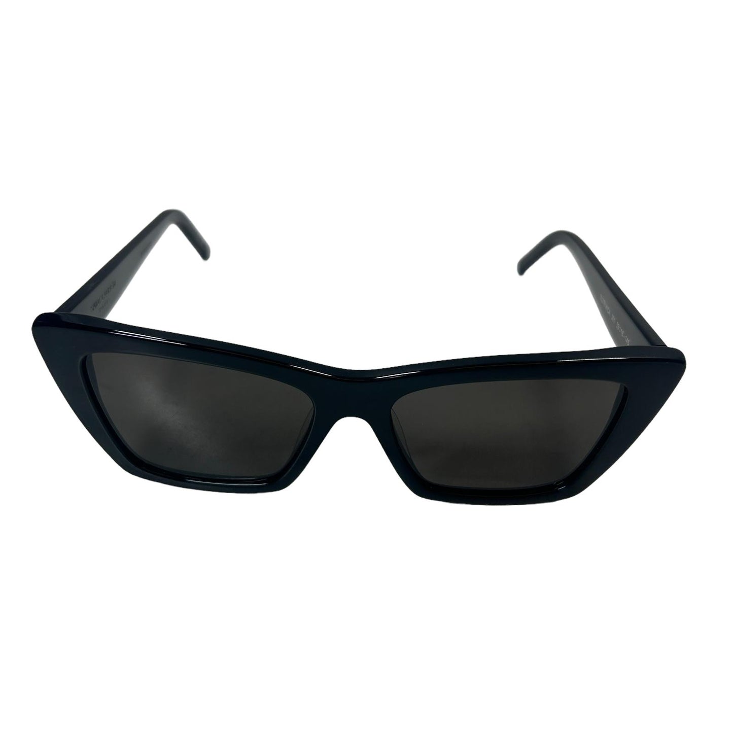 SAINT LAURENT MICA UNISEX SL276 CAT EYE ACETATE SQUARE SUNGLASSES BLACK 3 NEW
