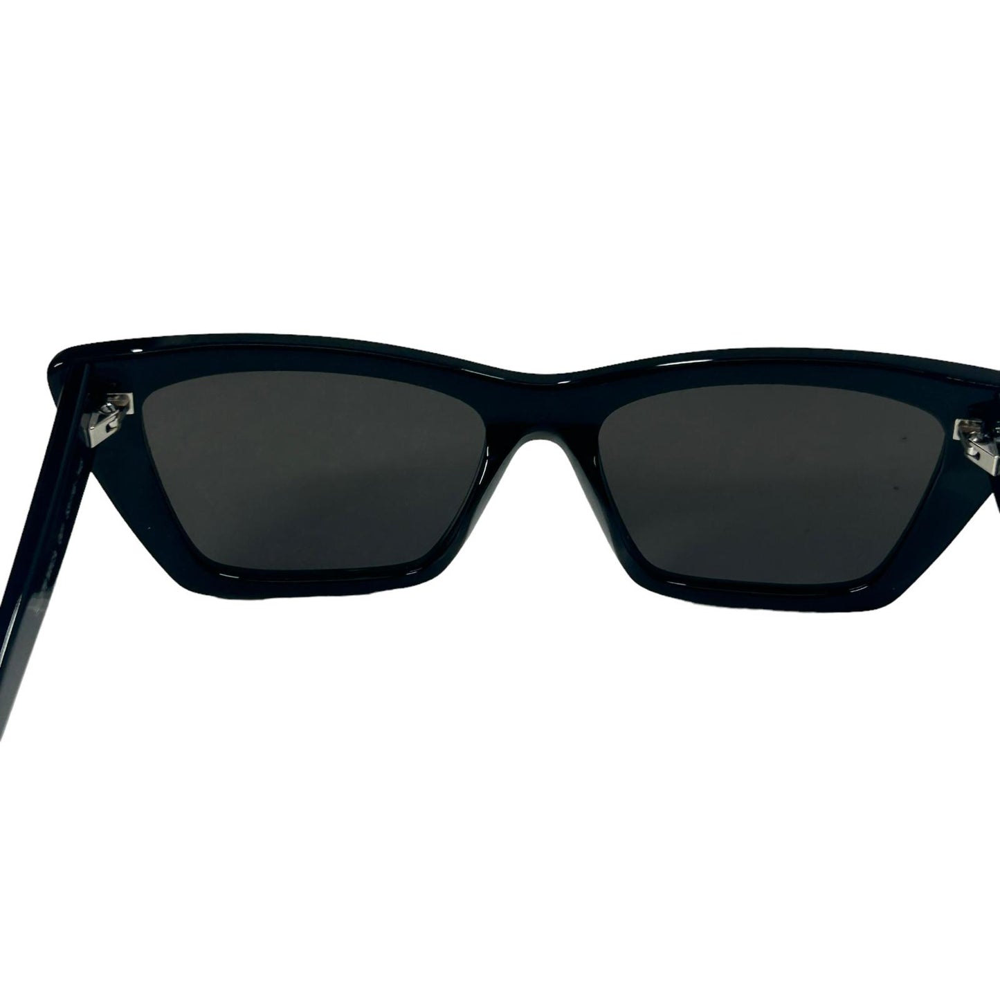 SAINT LAURENT MICA UNISEX SL276 CAT EYE ACETATE SQUARE SUNGLASSES BLACK 3 NEW