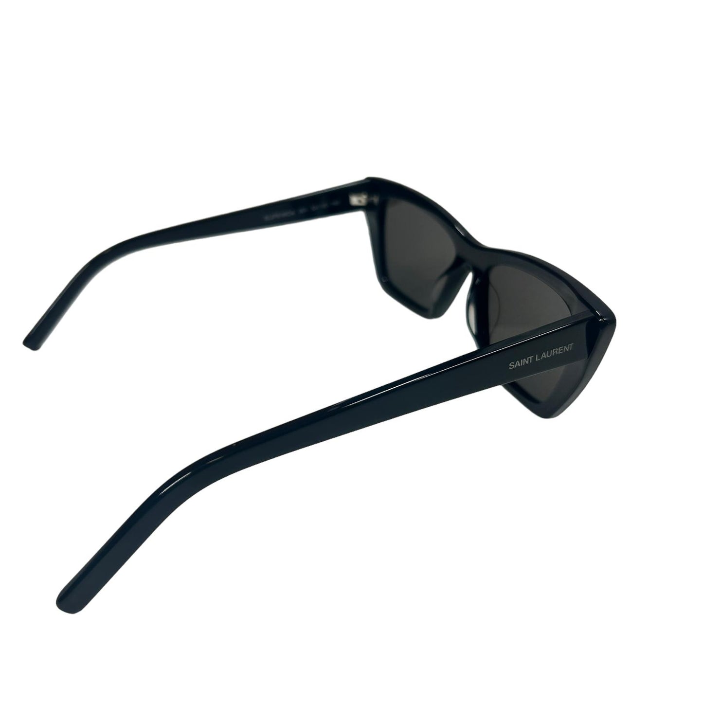 SAINT LAURENT MICA UNISEX SL276 CAT EYE ACETATE SQUARE SUNGLASSES BLACK 3 NEW