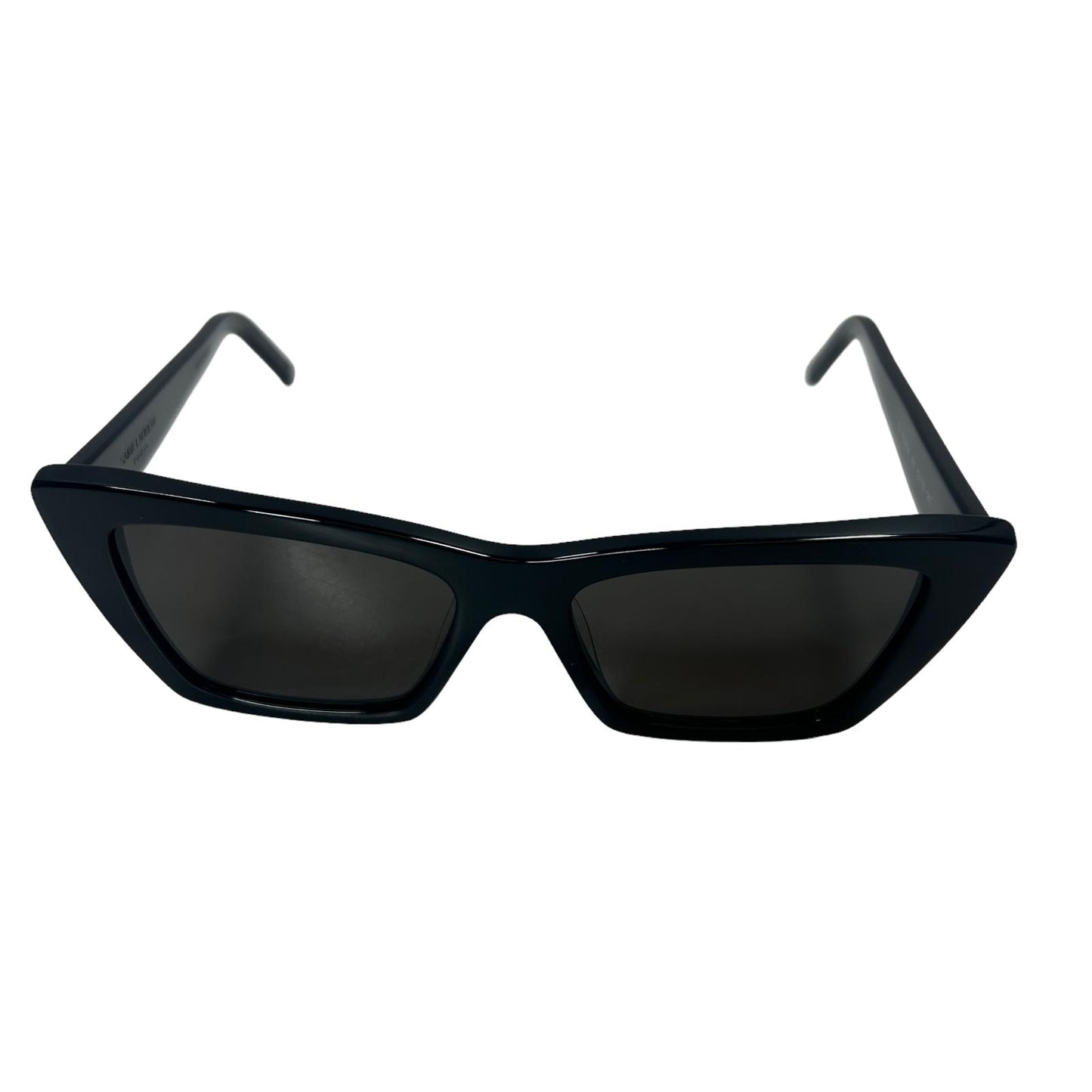 SAINT LAURENT MICA UNISEX SL276 CAT EYE ACETATE SQUARE SUNGLASSES BLACK 4 NEW
