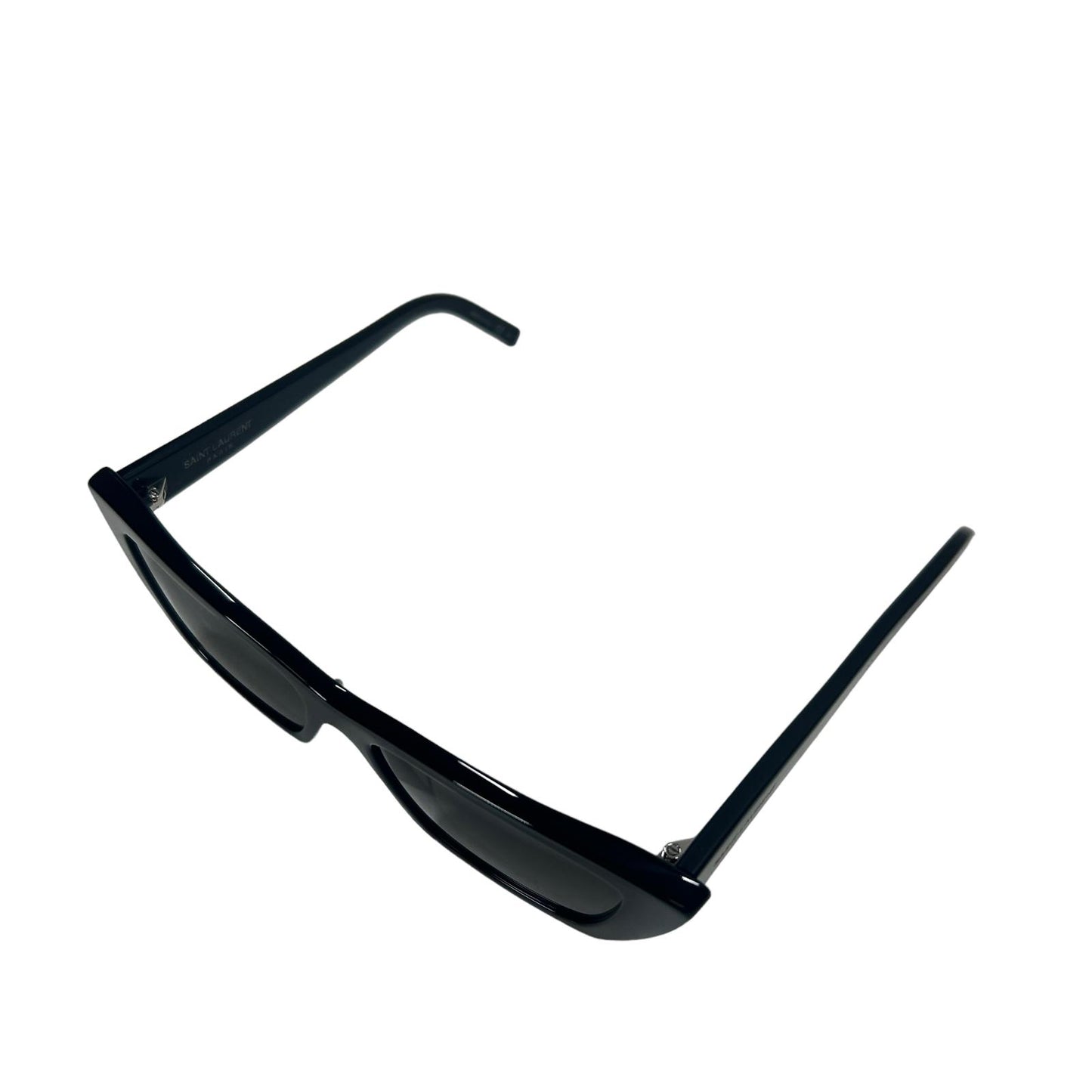 SAINT LAURENT MICA UNISEX SL276 CAT EYE ACETATE SQUARE SUNGLASSES BLACK 4 NEW