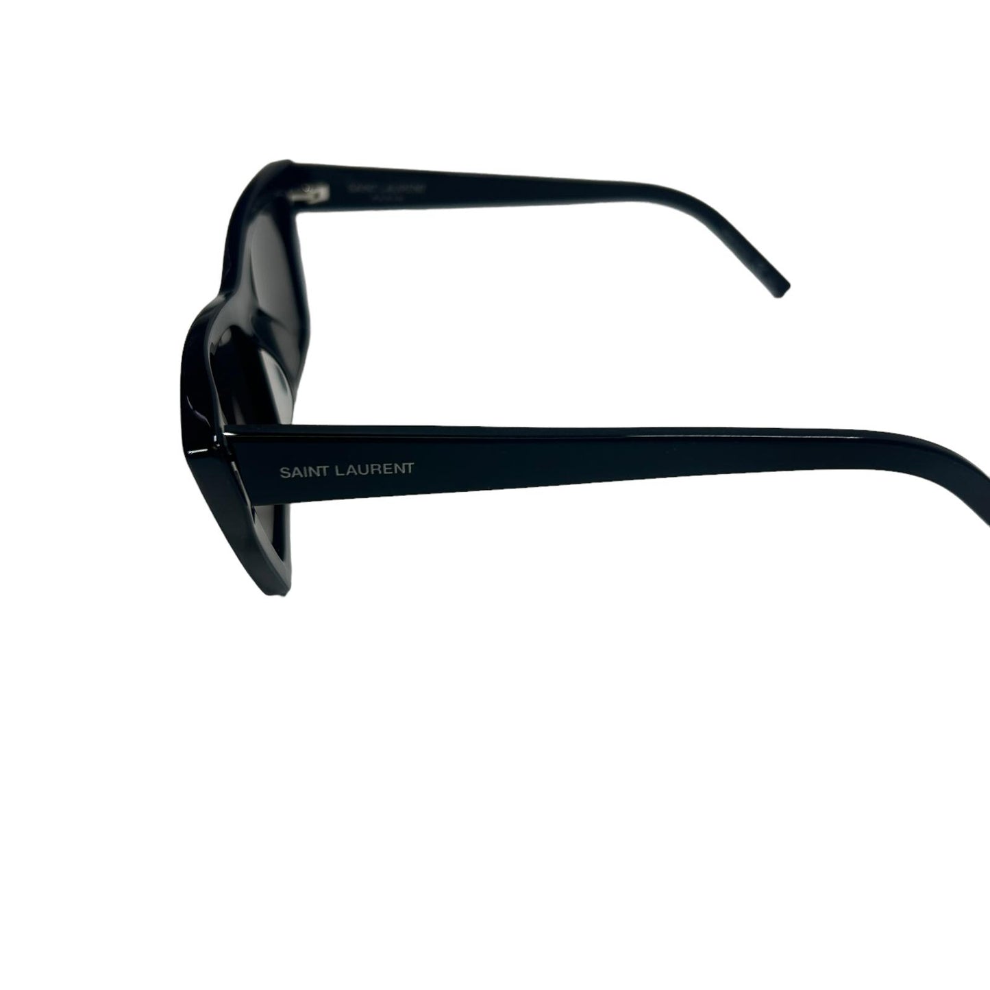 SAINT LAURENT MICA UNISEX SL276 CAT EYE ACETATE SQUARE SUNGLASSES BLACK 4 NEW