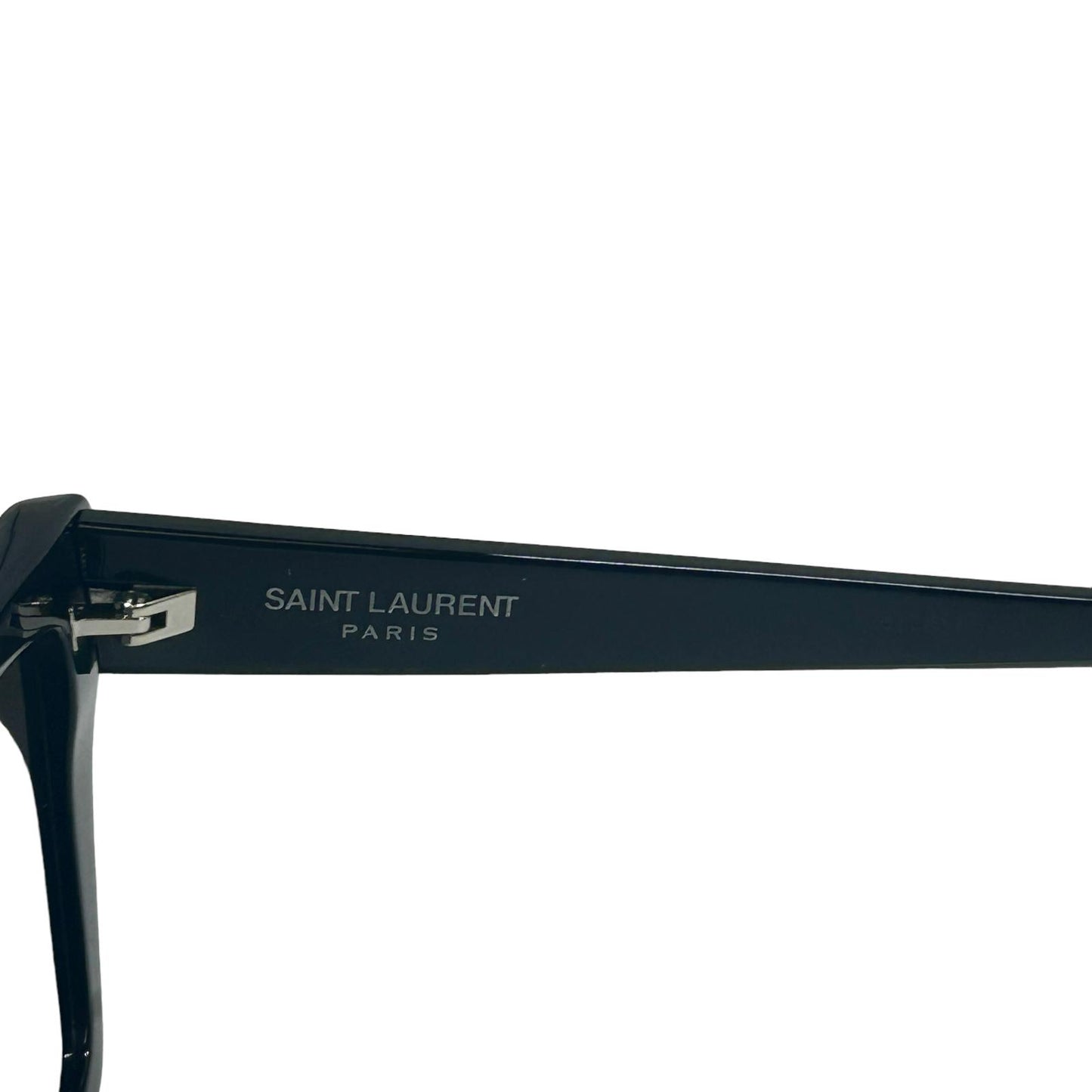 SAINT LAURENT MICA UNISEX SL276 CAT EYE ACETATE SQUARE SUNGLASSES BLACK 4 NEW