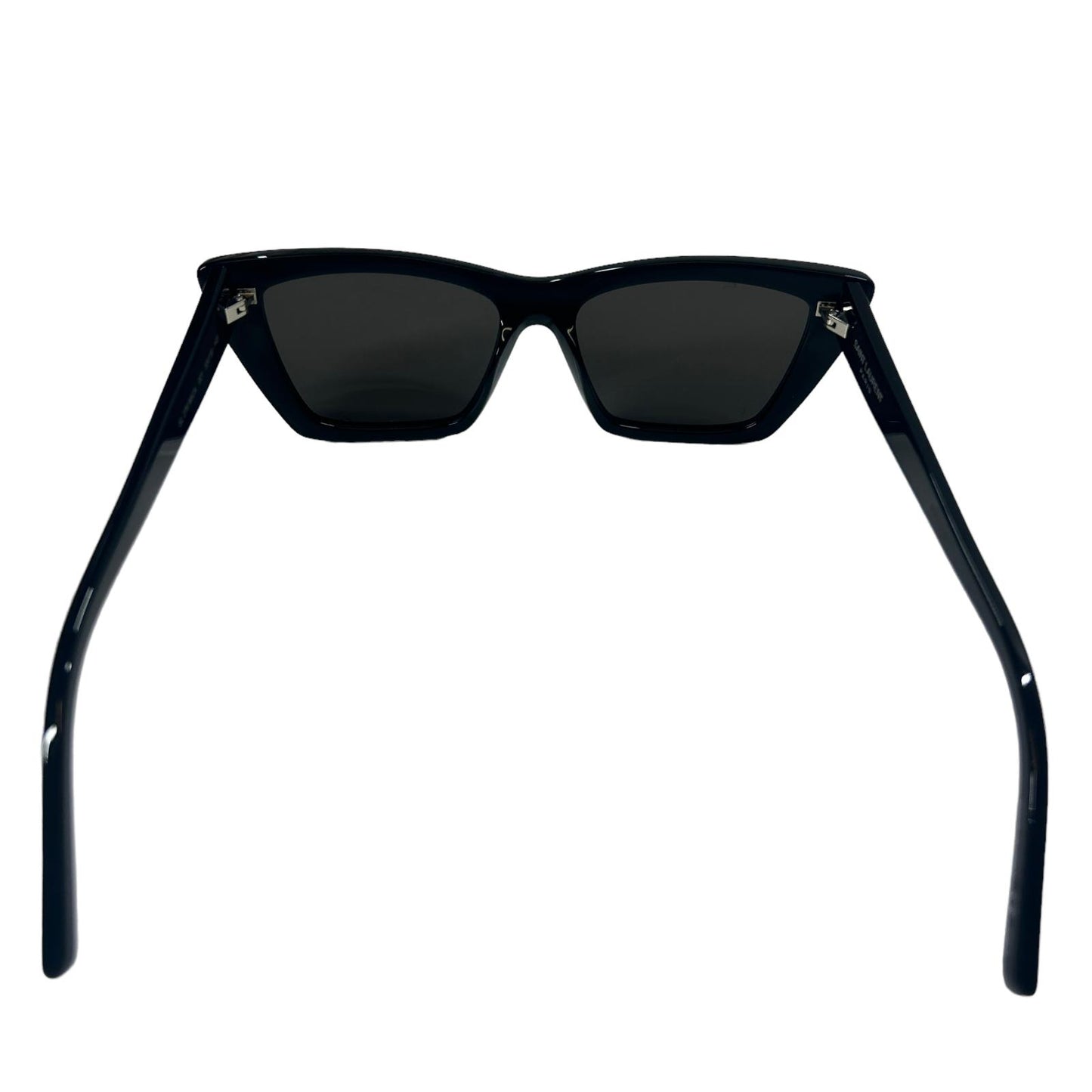 SAINT LAURENT MICA UNISEX SL276 CAT EYE ACETATE SQUARE SUNGLASSES BLACK 4 NEW