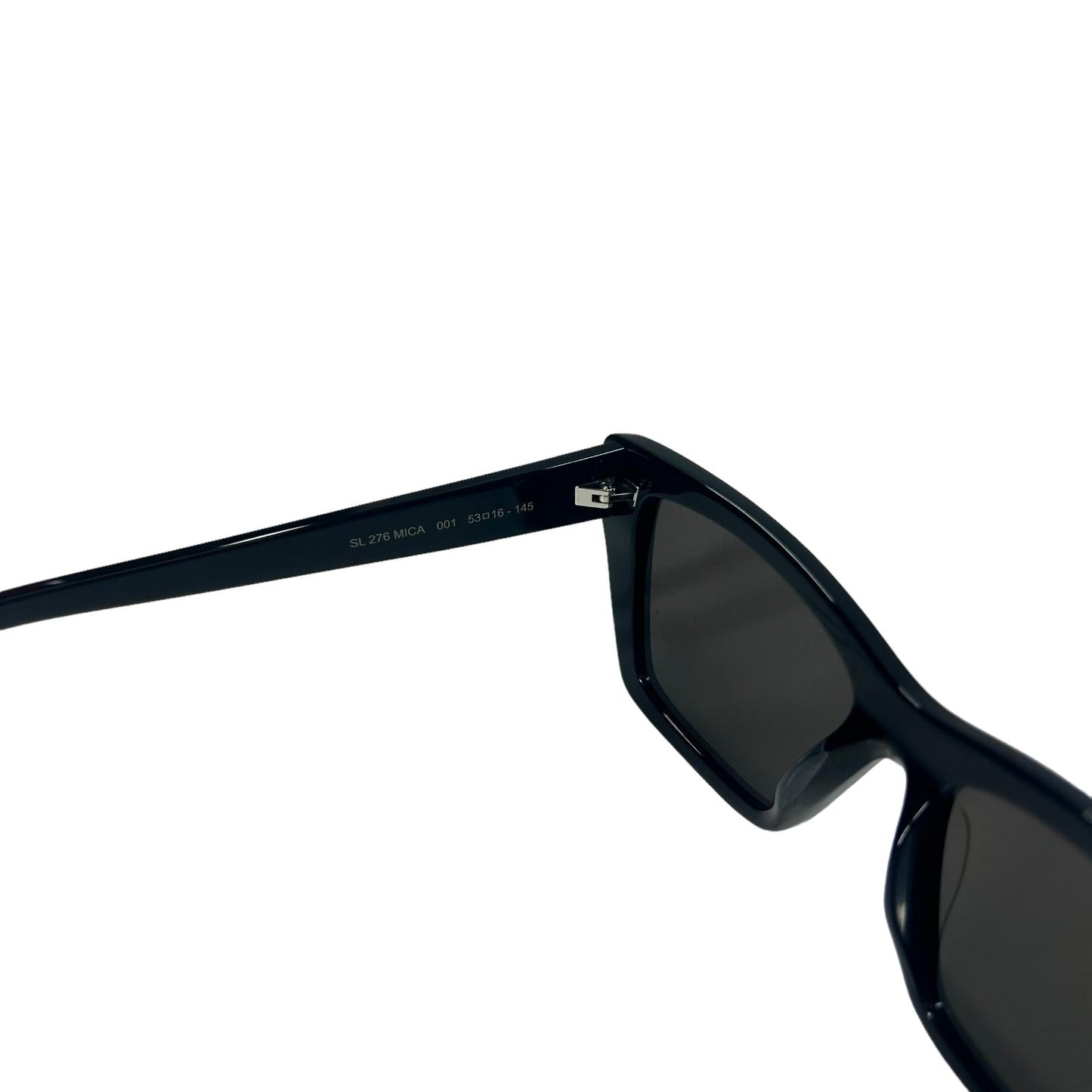 SAINT LAURENT MICA UNISEX SL276 CAT EYE ACETATE SQUARE SUNGLASSES BLACK 4 NEW