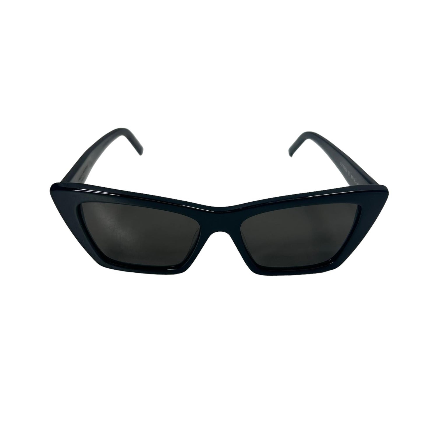 SAINT LAURENT MICA UNISEX SL276 CAT EYE ACETATE SQUARE SUNGLASSES BLACK 5 NEW