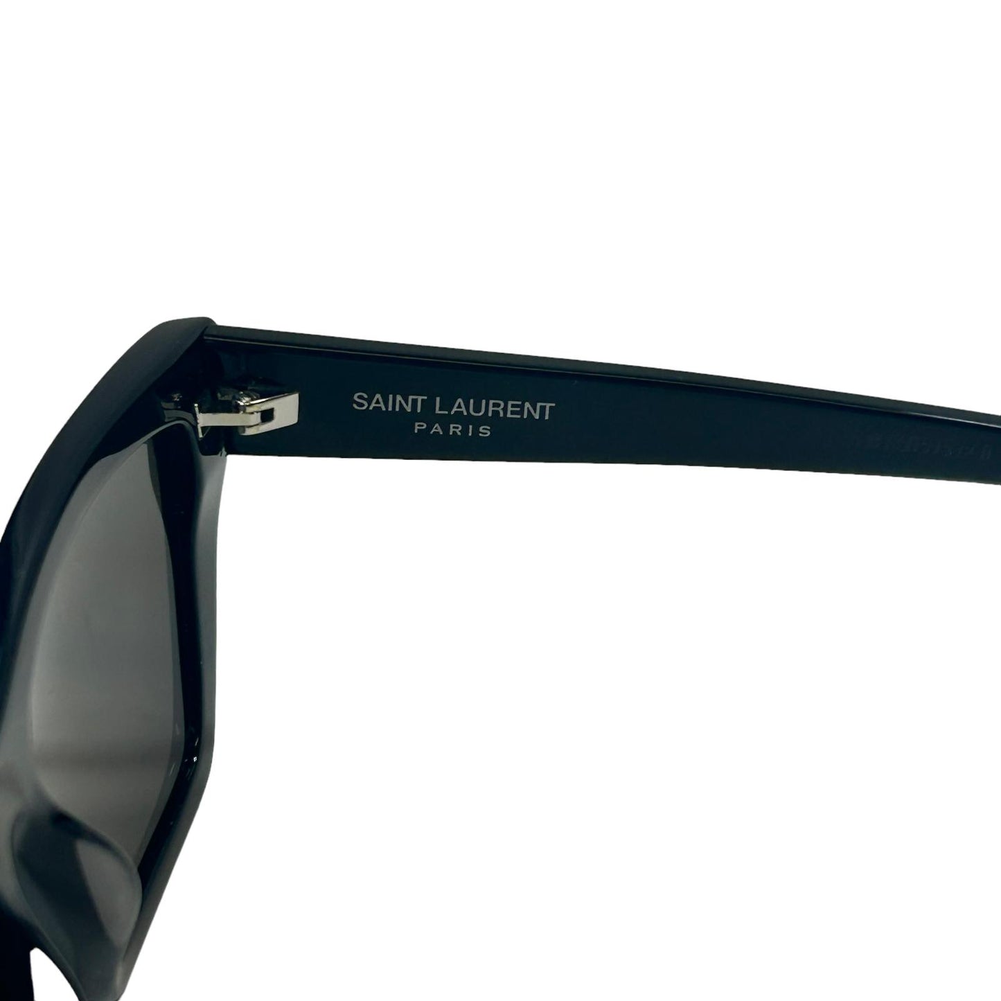 SAINT LAURENT MICA UNISEX SL276 CAT EYE ACETATE SQUARE SUNGLASSES BLACK 5 NEW