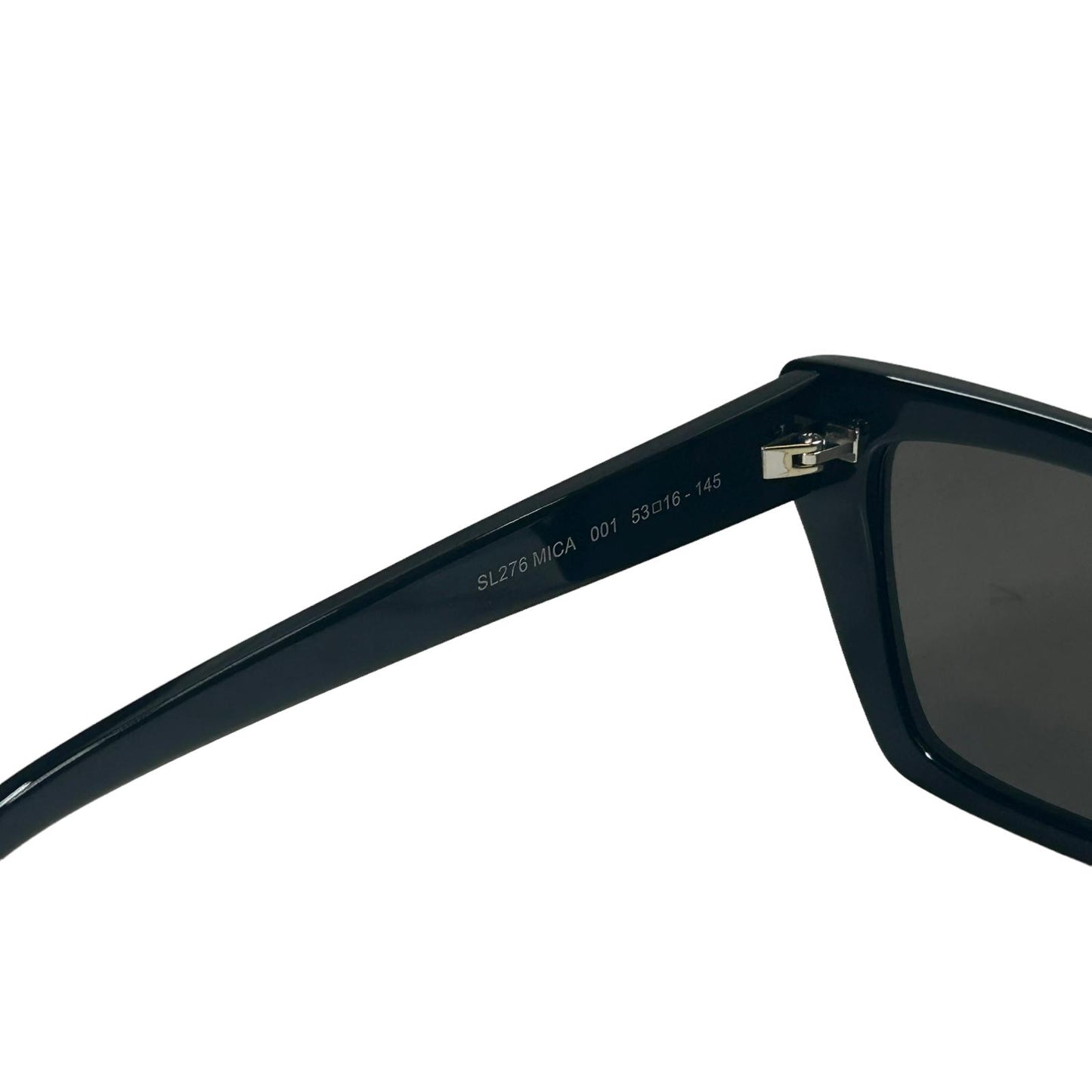 SAINT LAURENT MICA UNISEX SL276 CAT EYE ACETATE SQUARE SUNGLASSES BLACK 5 NEW