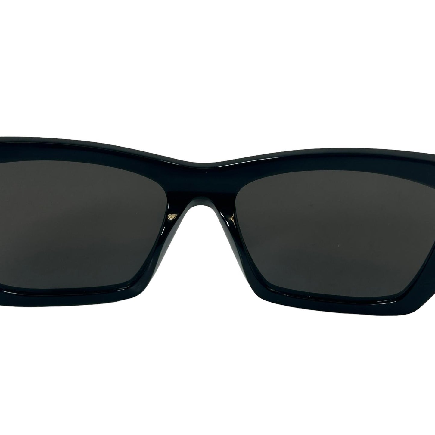 SAINT LAURENT MICA UNISEX SL276 CAT EYE ACETATE SQUARE SUNGLASSES BLACK 6 NEW